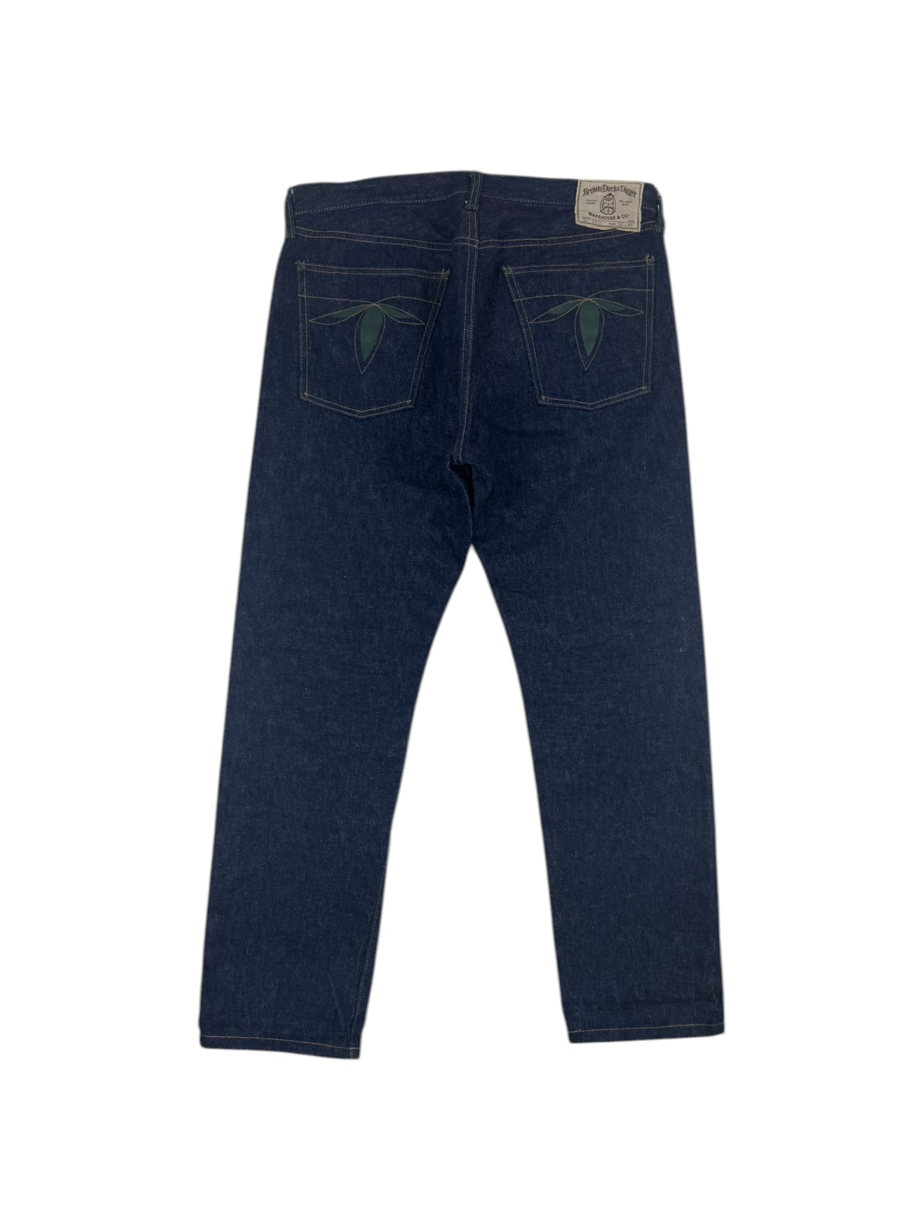 Warehouse & Co Brown-Ducks Diggers Ivy 1960 Selvedge Jeans