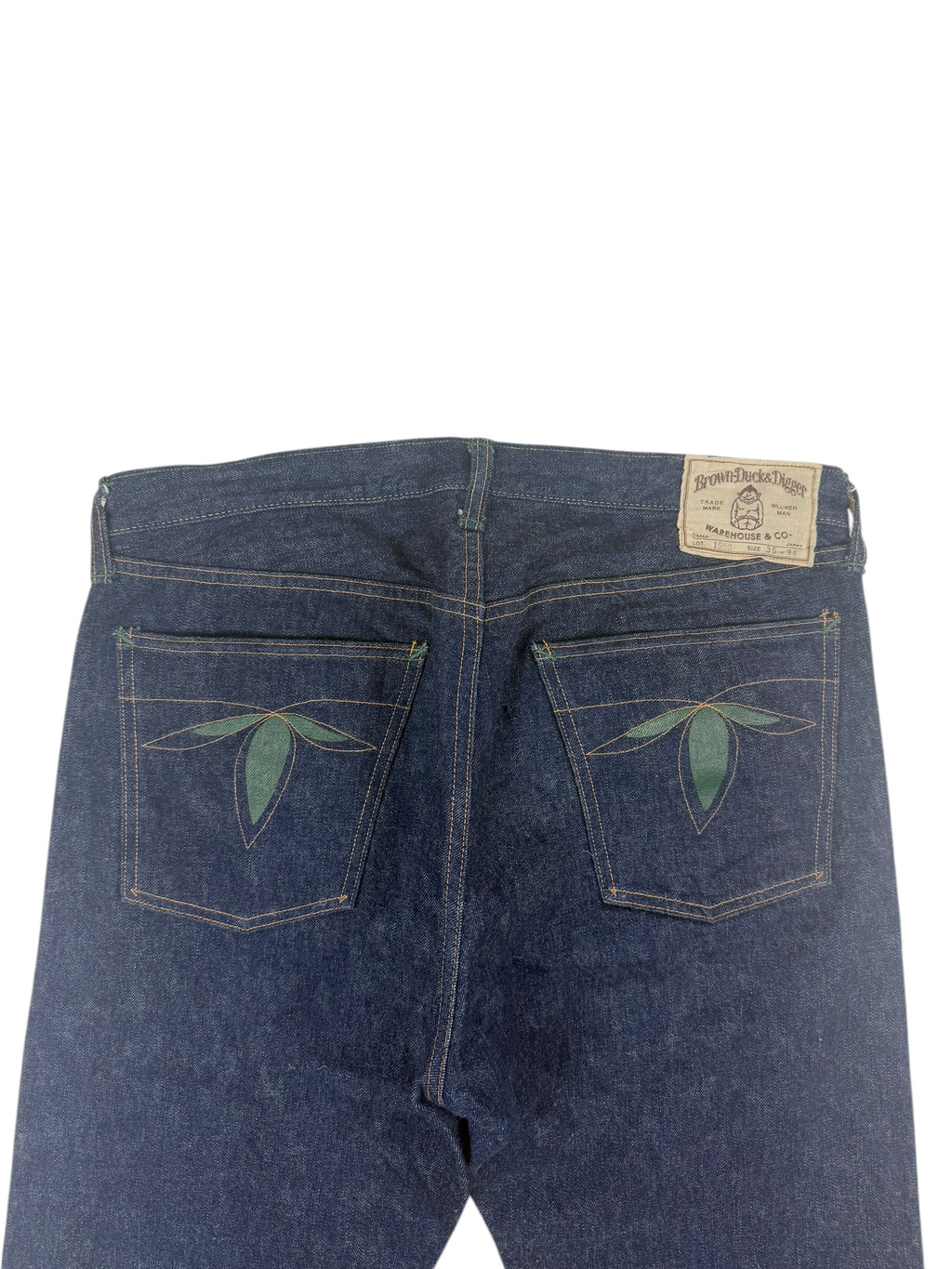 Warehouse & Co Brown-Ducks Diggers Ivy 1960 Selvedge Jeans