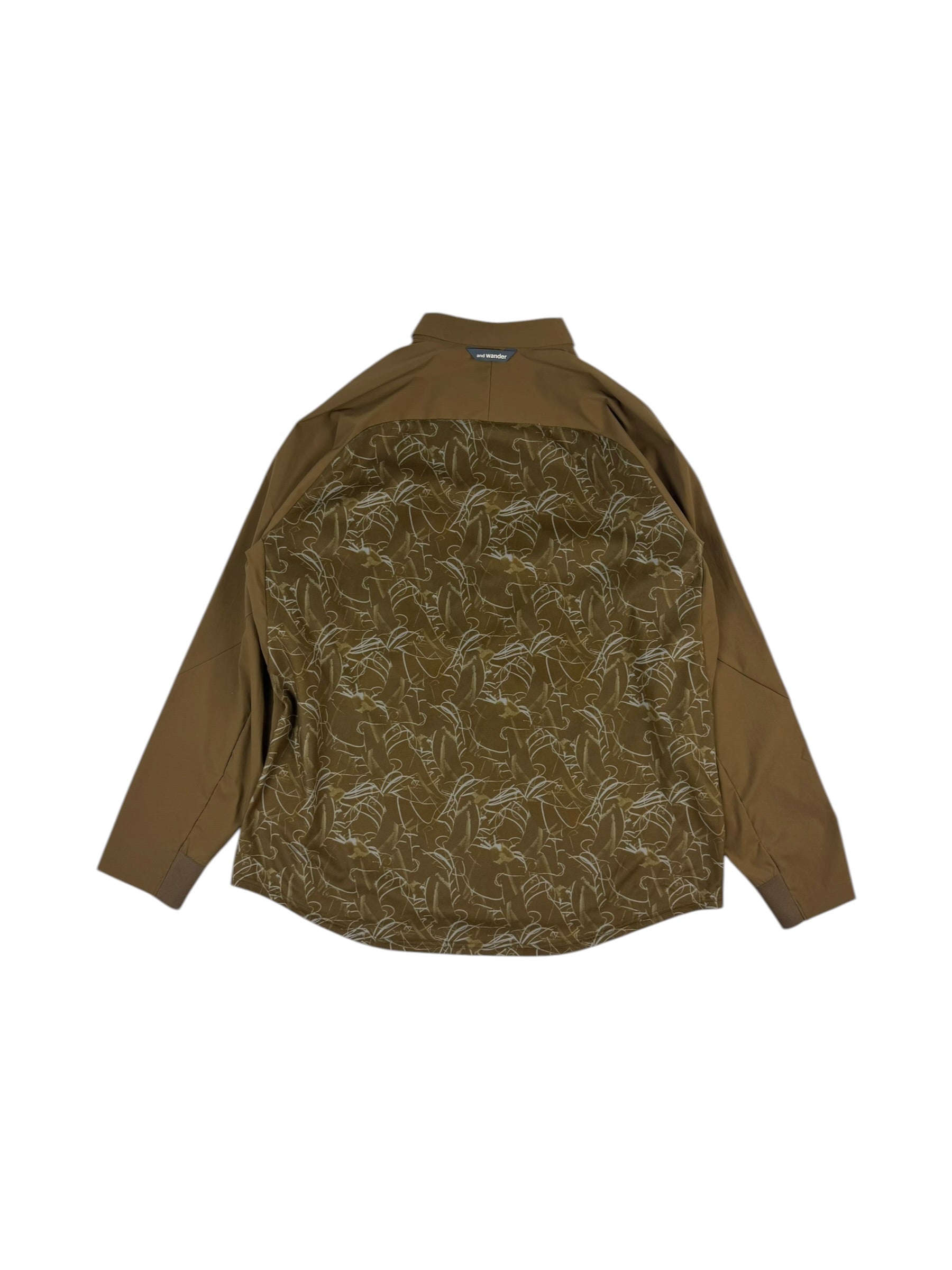And Wander Printed Fleece Base Shirt