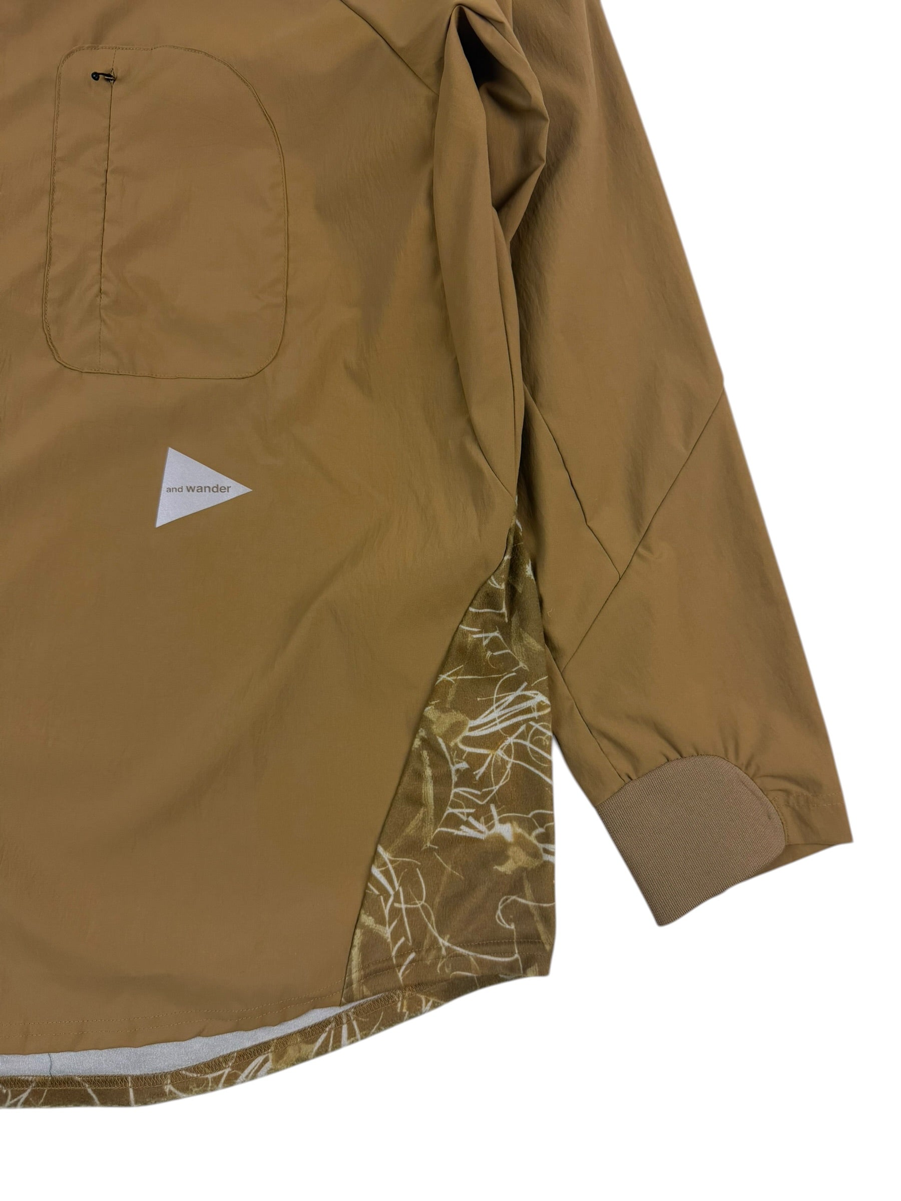 And Wander Printed Fleece Base Shirt