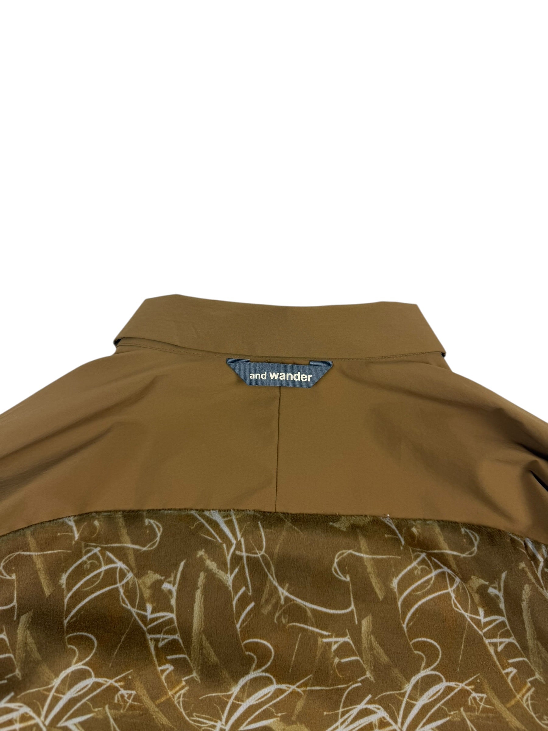 And Wander Printed Fleece Base Shirt