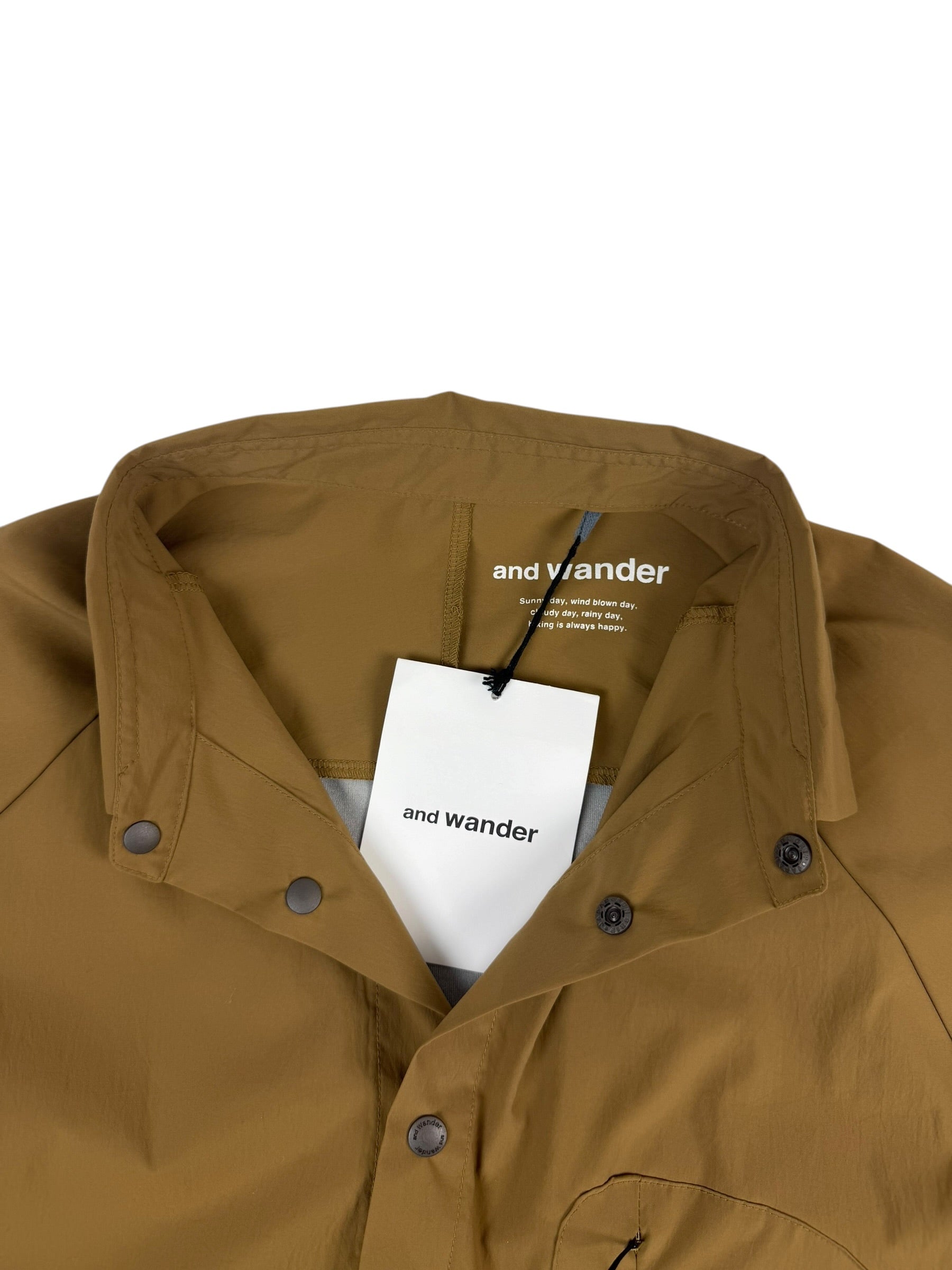 And Wander Printed Fleece Base Shirt