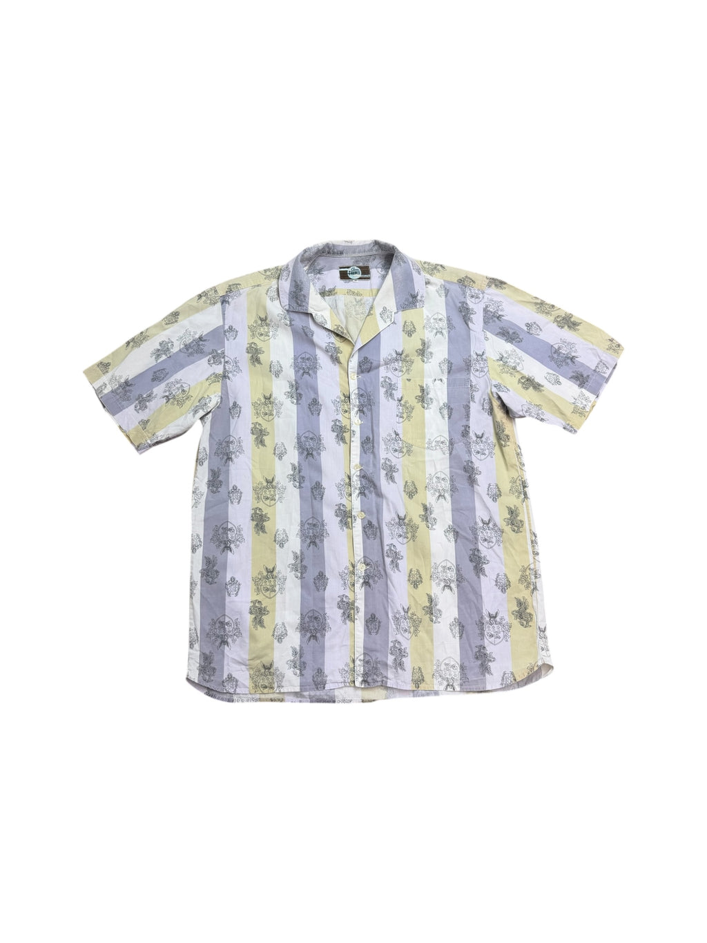 Fiorucci Classic Nouveau 80s Heraldic Print Shirt
