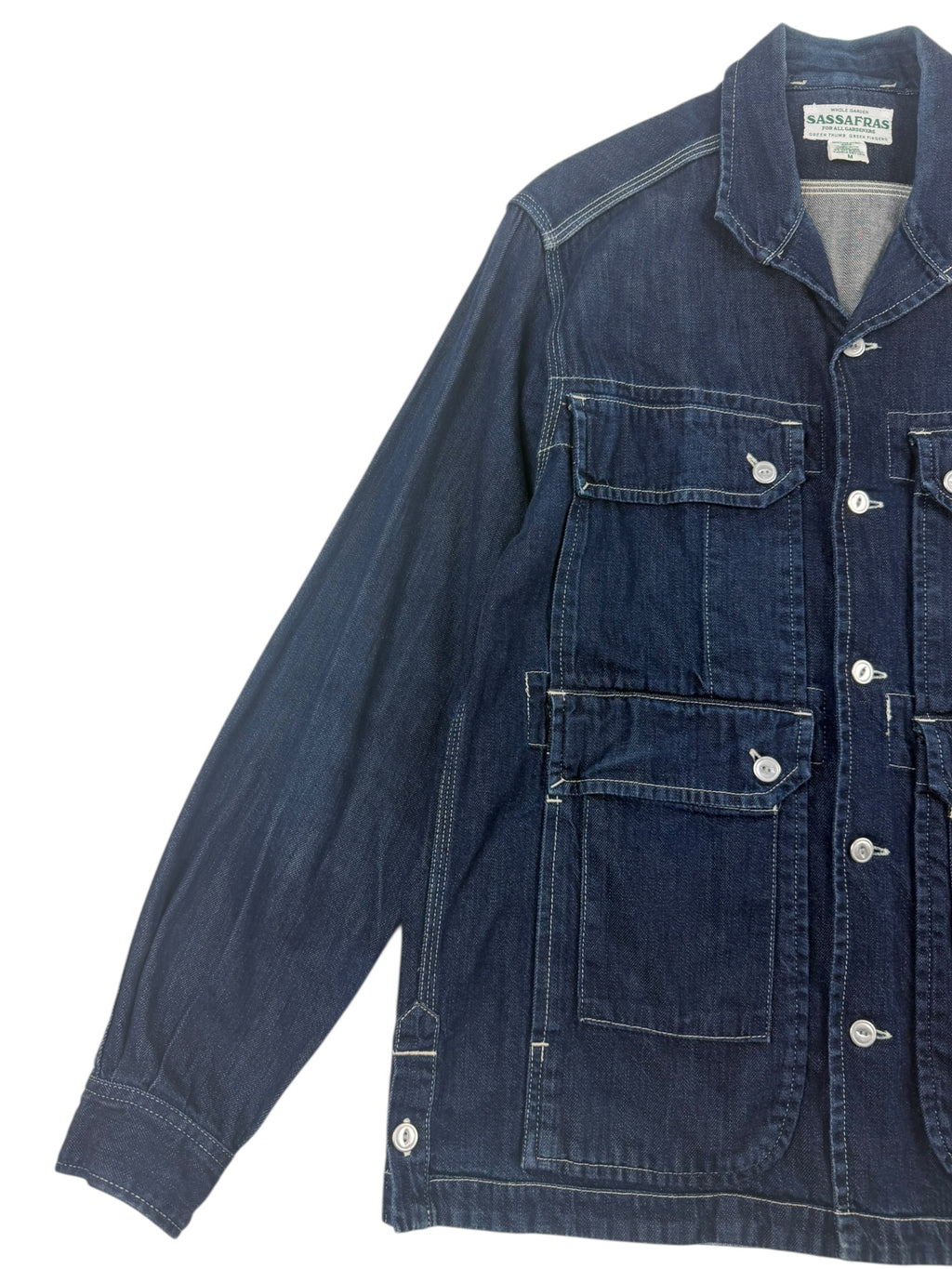 Sassafras Denim Vertical Garden Chore Jacket