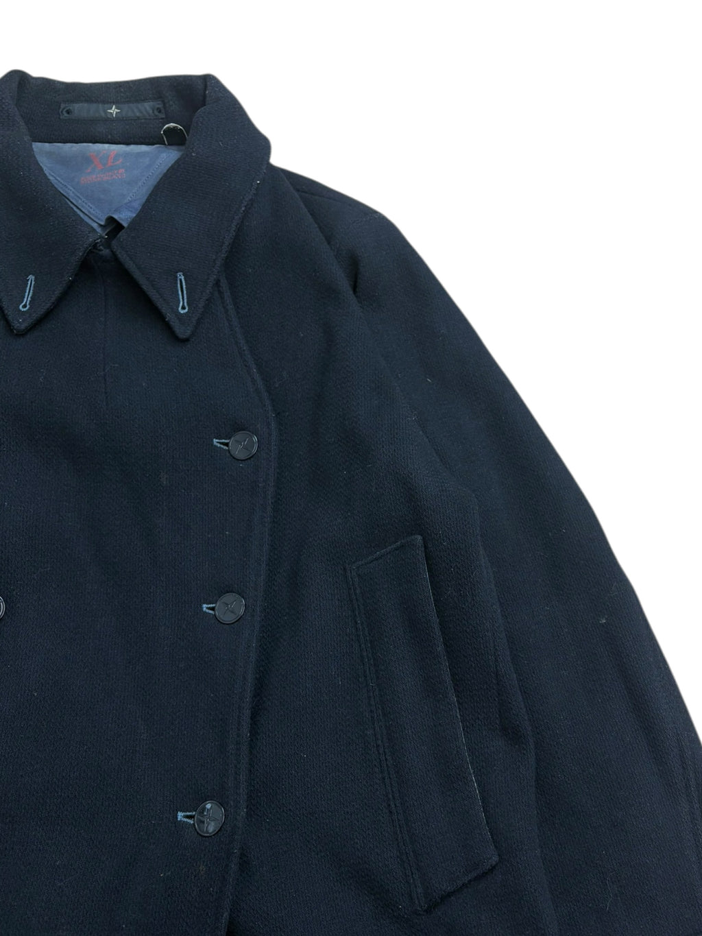 Stone Island Denims AW02 Double Breasted Pea Coat