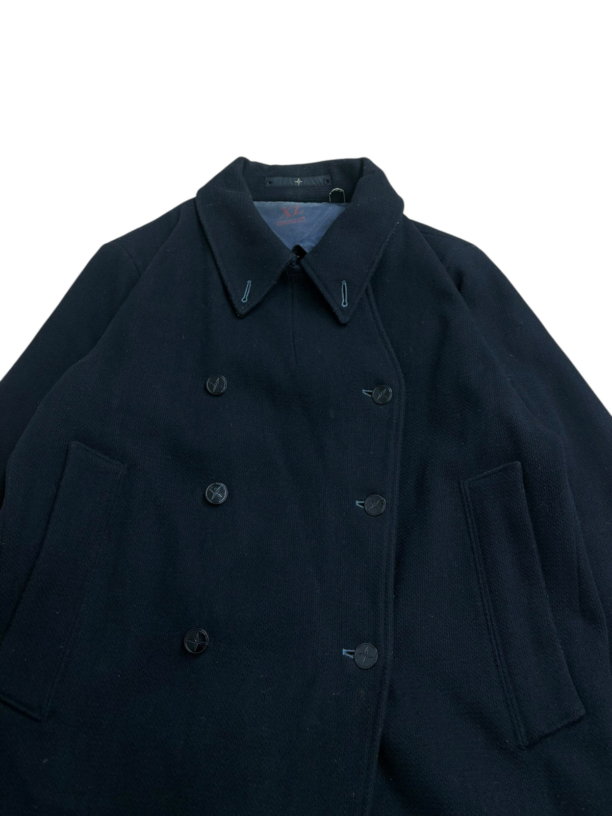 Stone Island Denims AW02 Double Breasted Pea Coat