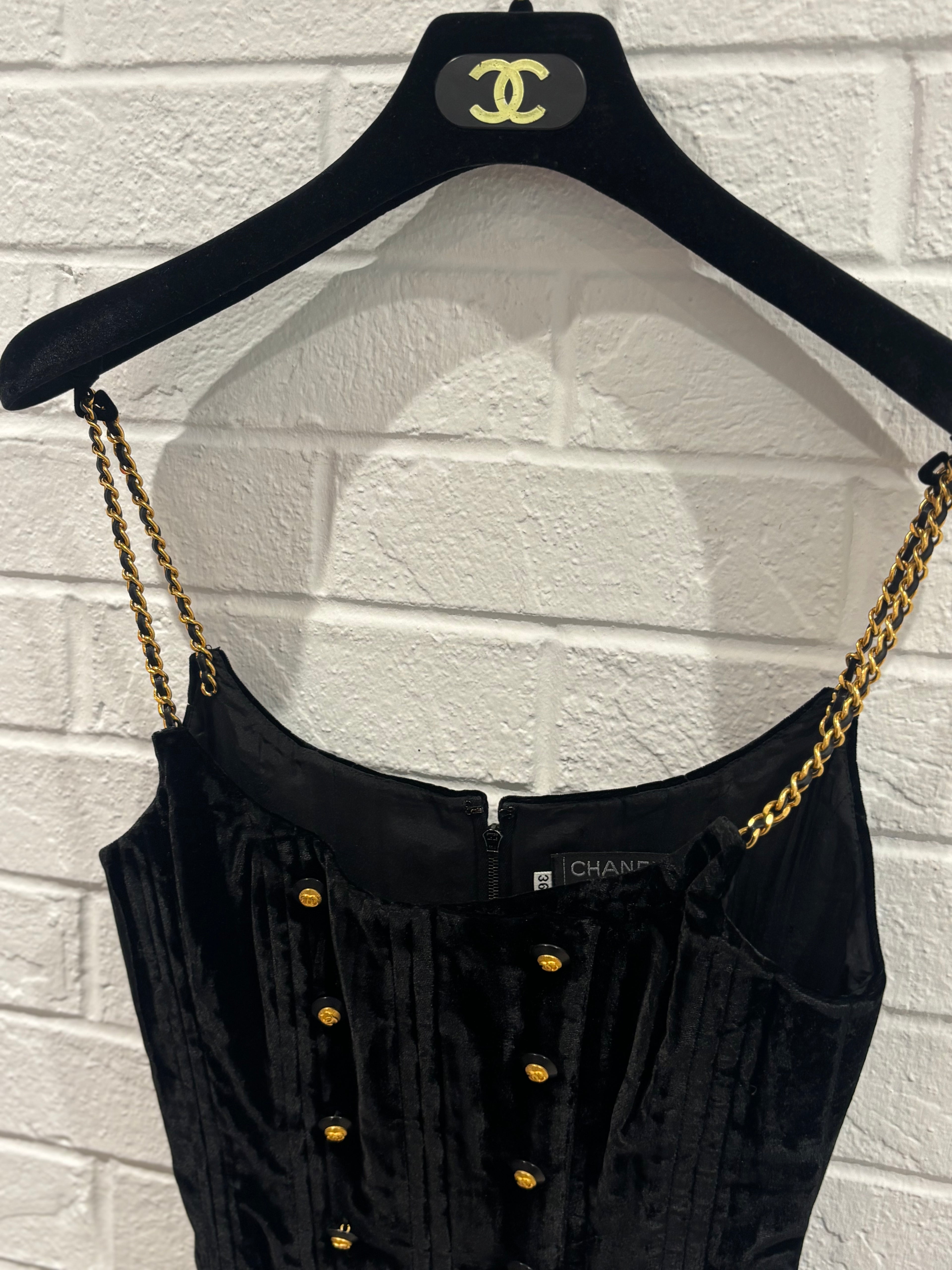 Chanel FW / 1993 Velvet Corset