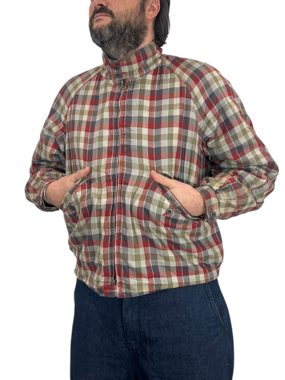 Nigel Cabourn 90s Check Flight Jacket