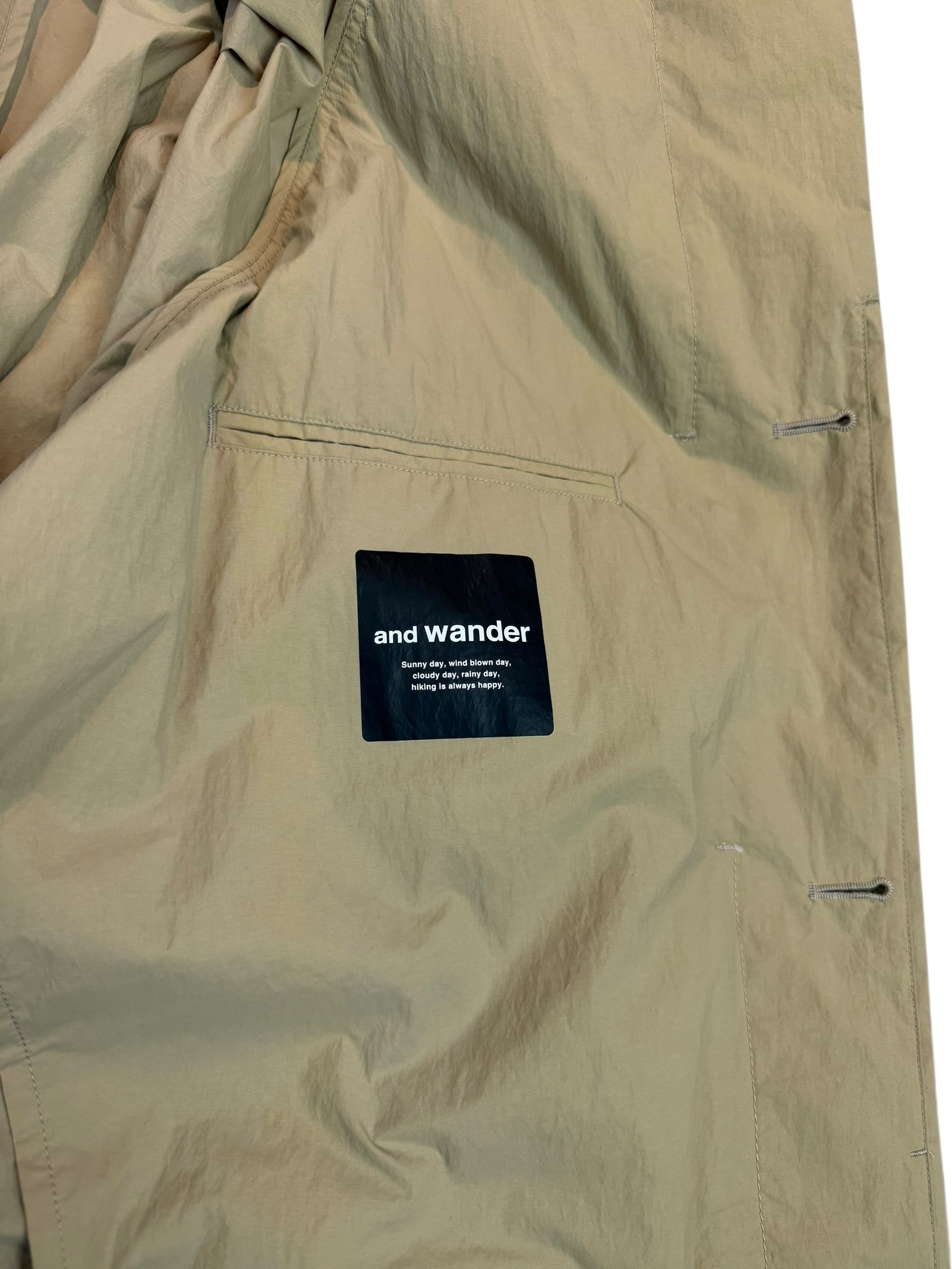 And Wander Water Repellant Light Coat