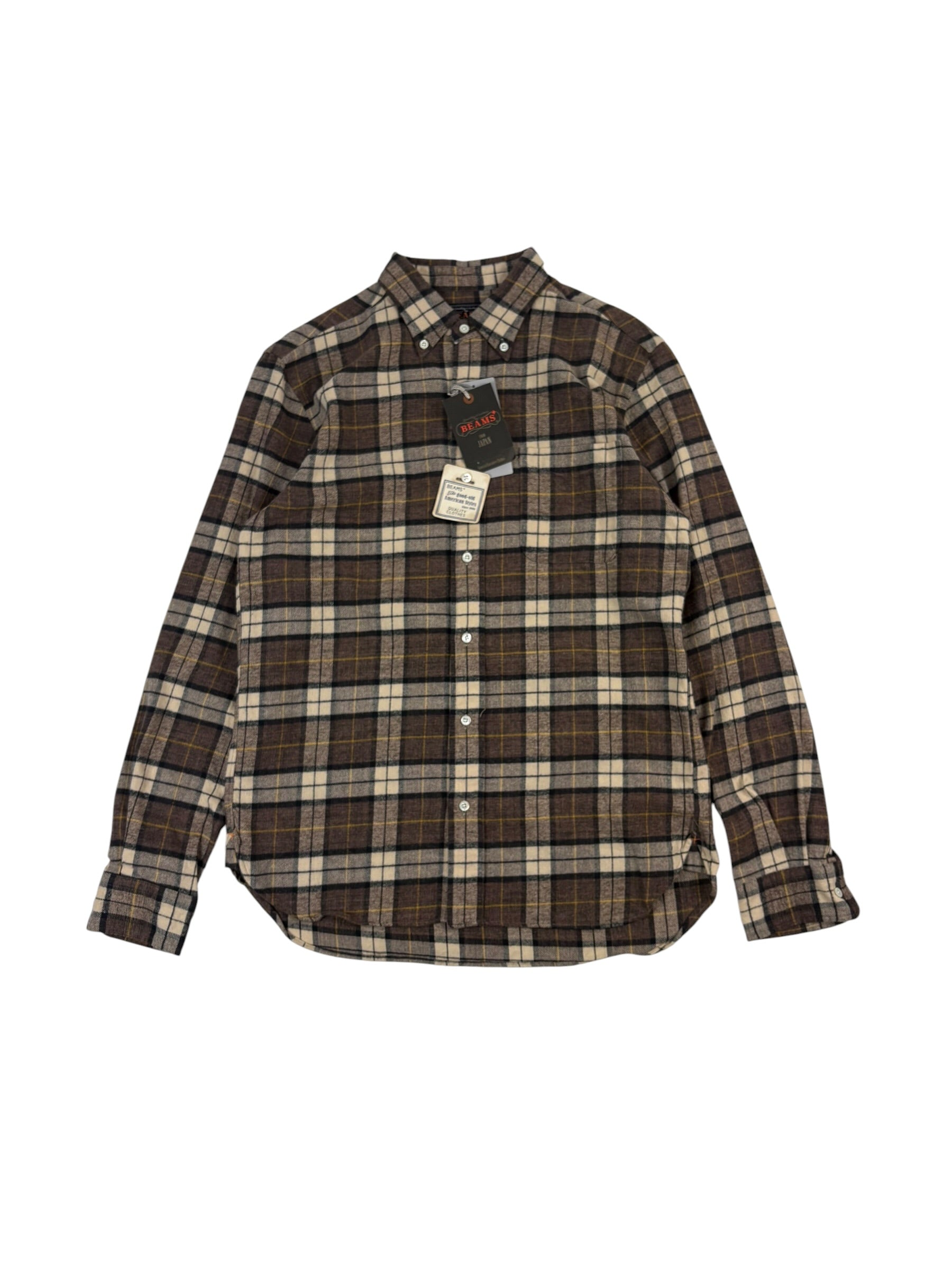 Beams Japan Button Down Speckle Dyed Flannel
