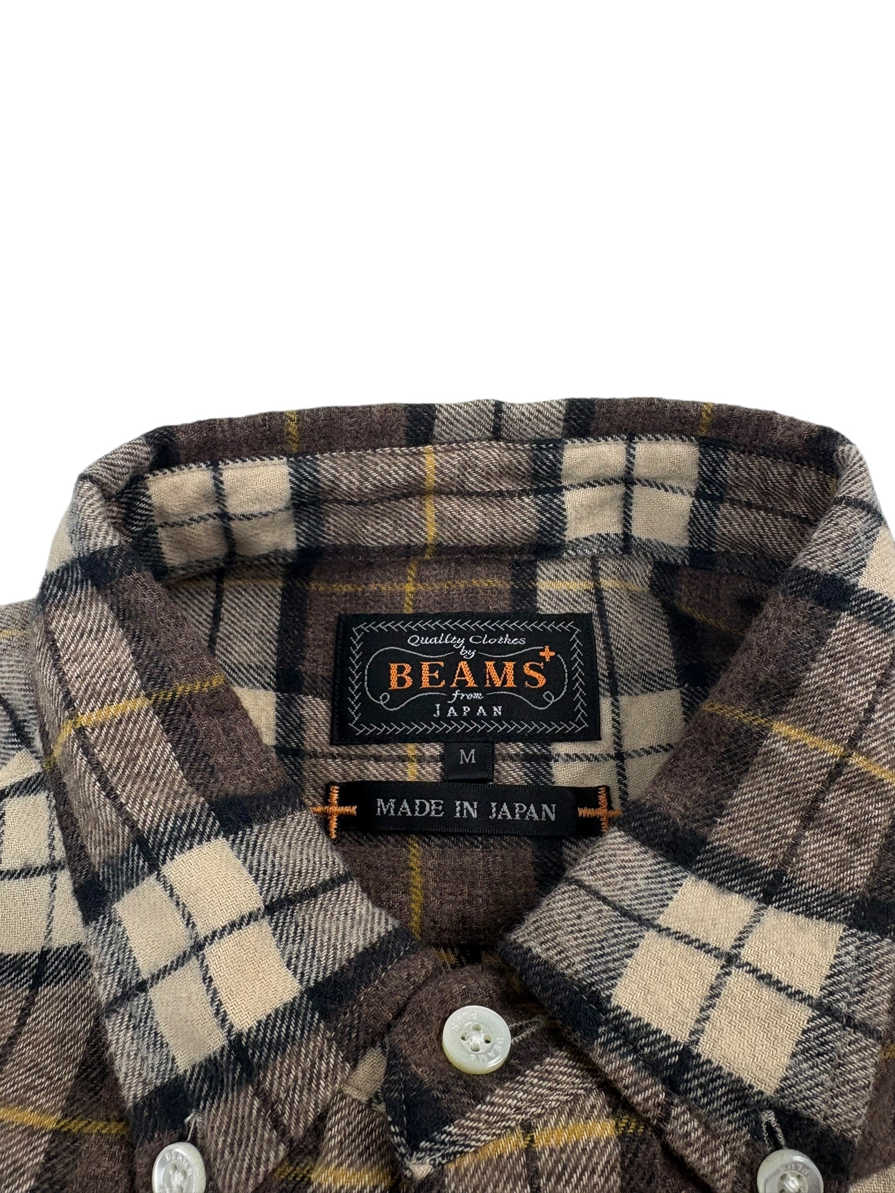 Beams Japan Button Down Speckle Dyed Flannel
