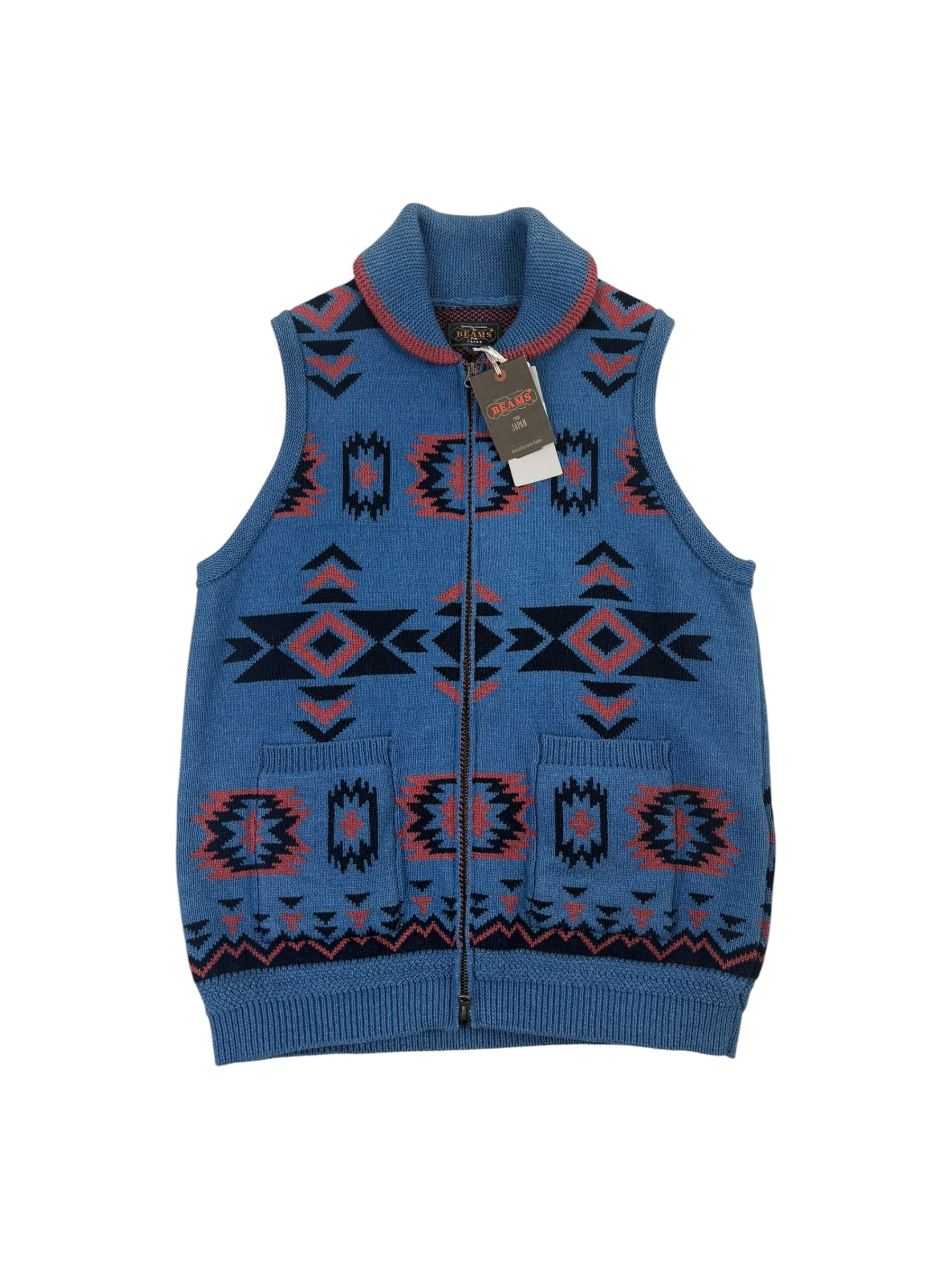 Beams Japan Heavy Knit Indigo Vest