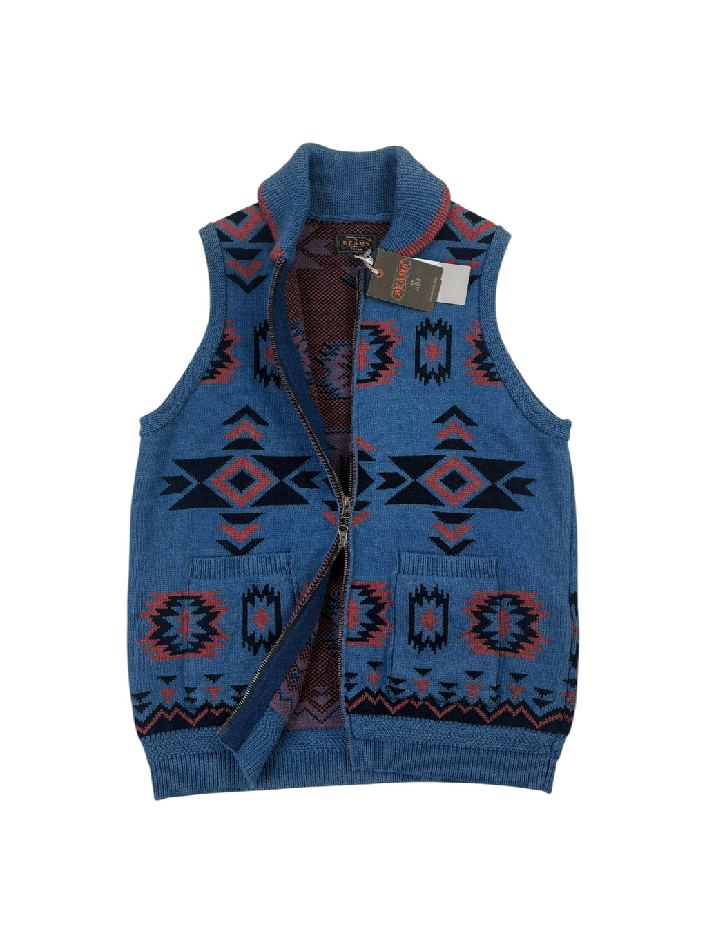 Beams Japan Heavy Knit Indigo Vest