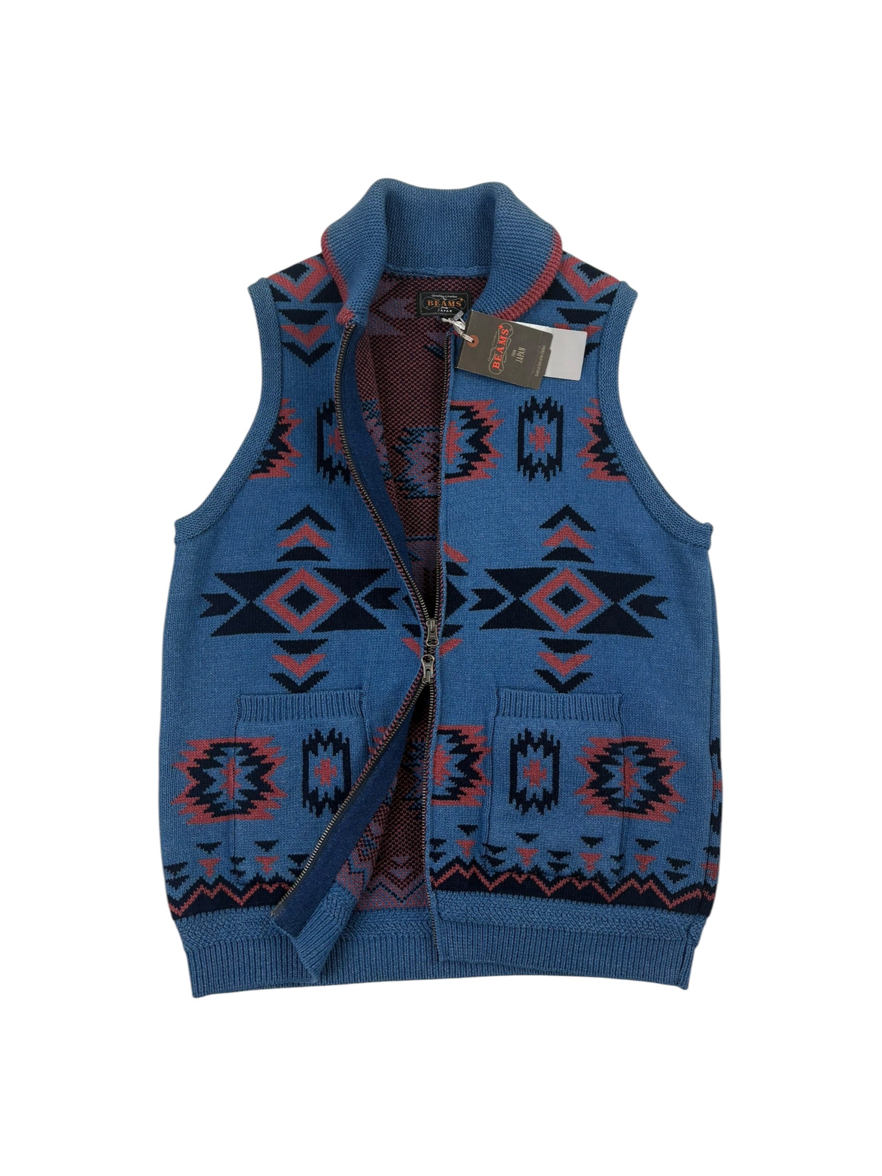 Beams Japan Heavy Knit Indigo Vest