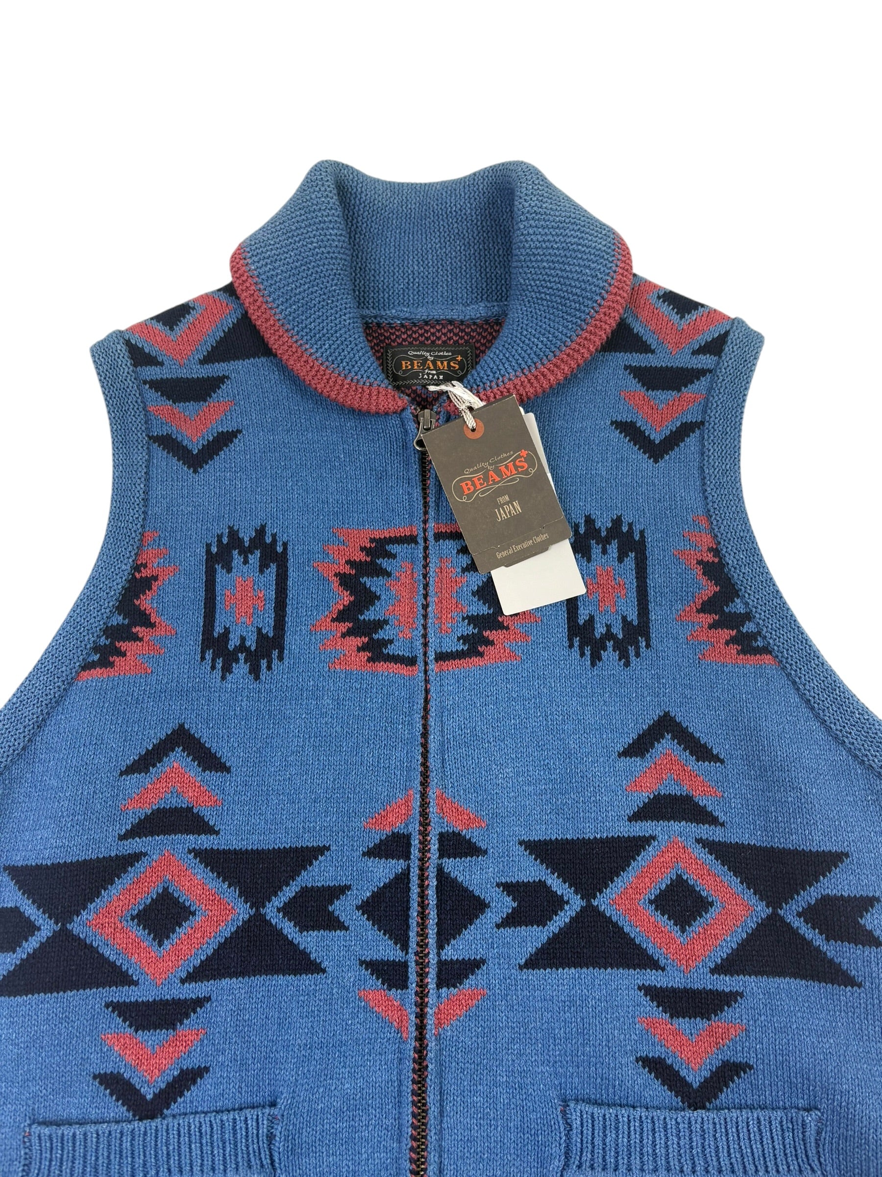 Beams Japan Heavy Knit Indigo Vest