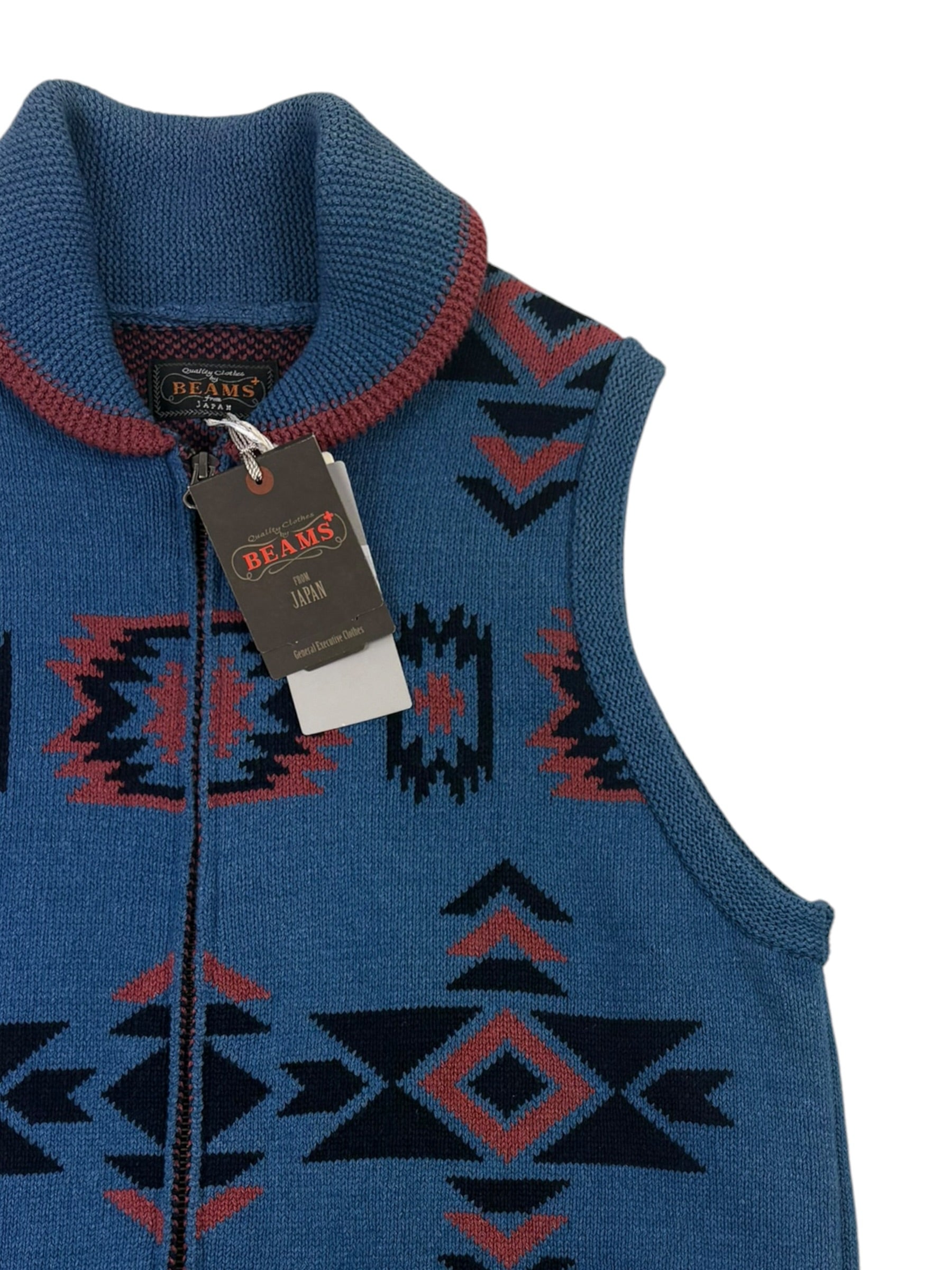 Beams Japan Heavy Knit Indigo Vest