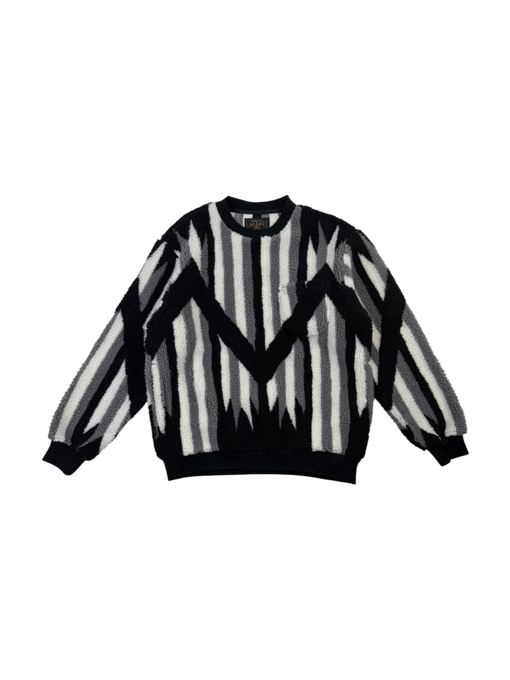 Beams Japan Native Rag Pattern Crew Sweater