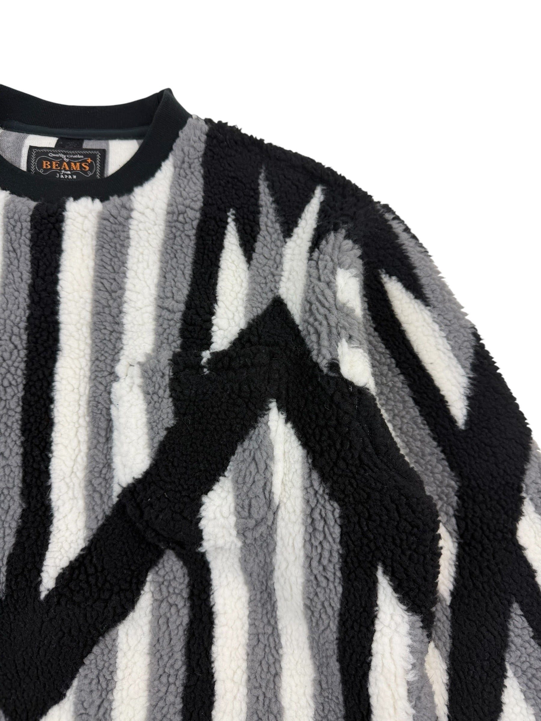Beams Japan Native Rag Pattern Crew Sweater