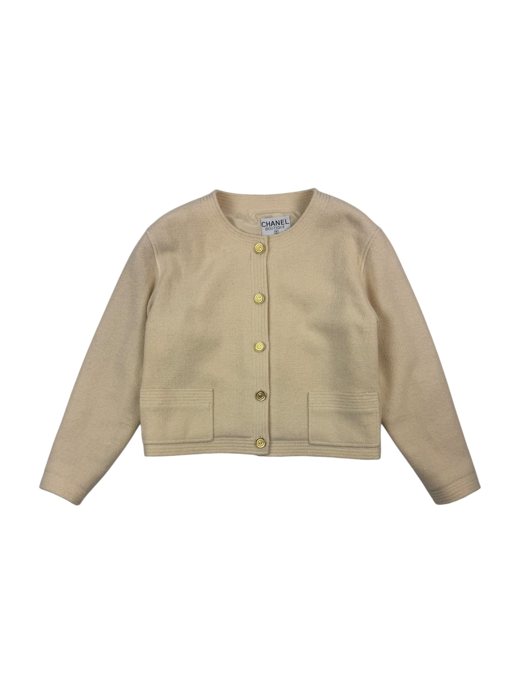 Chanel Boutique Spring / 1993 Tweed Boucle Jacket