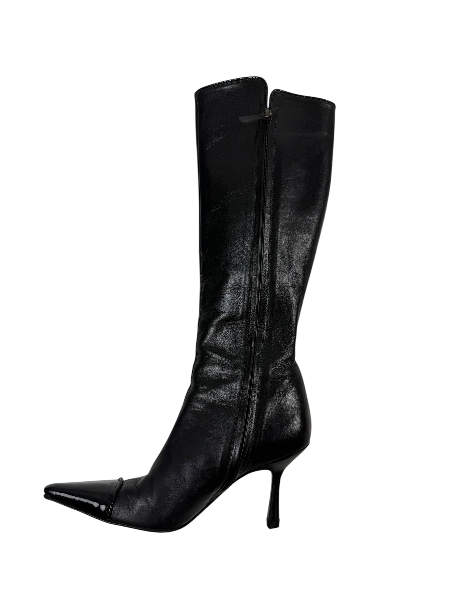 Chanel Autumn / 2002 Leather High Boots