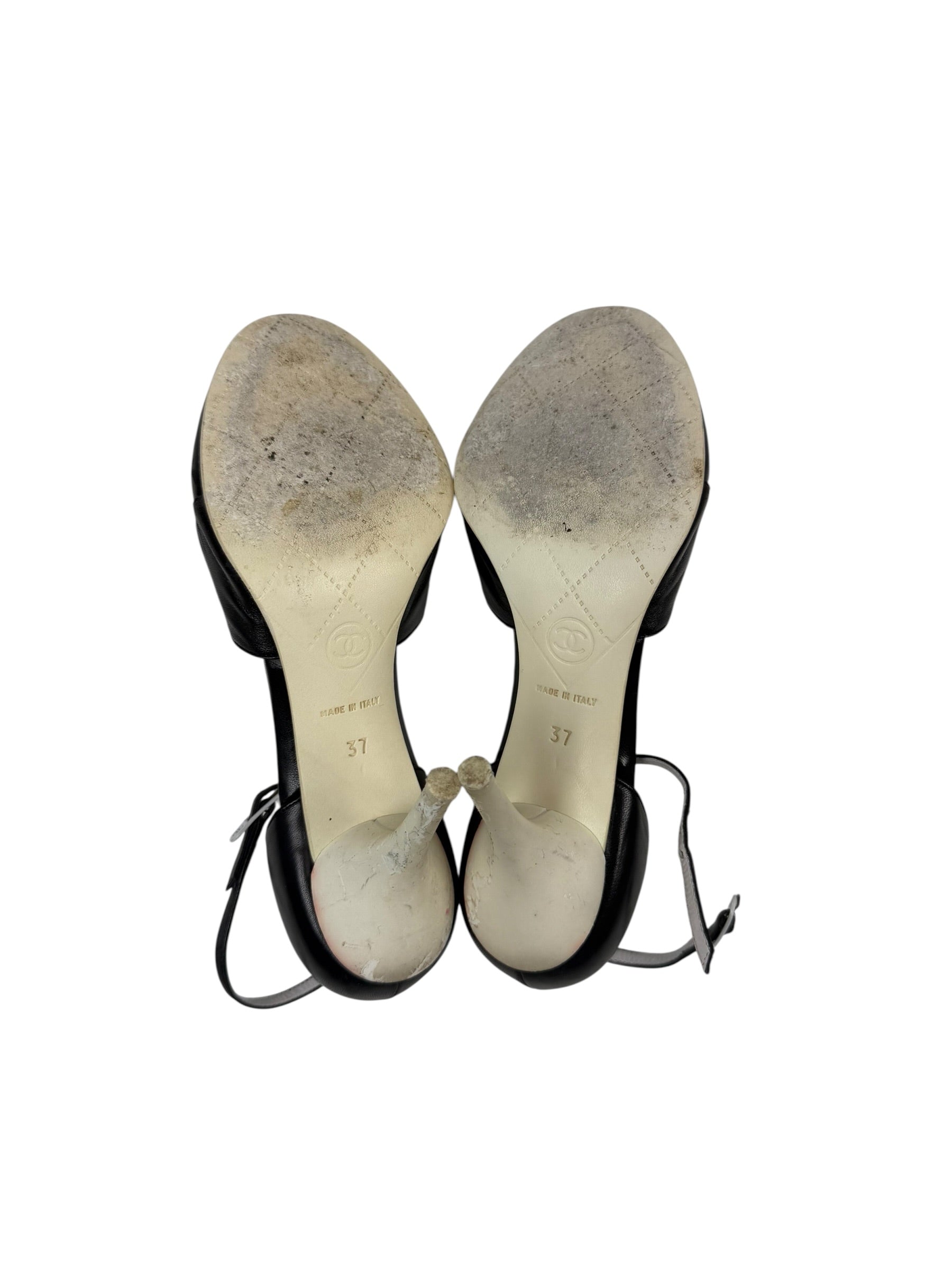 Chanel FW / 2003 T-Strap Leather Heels