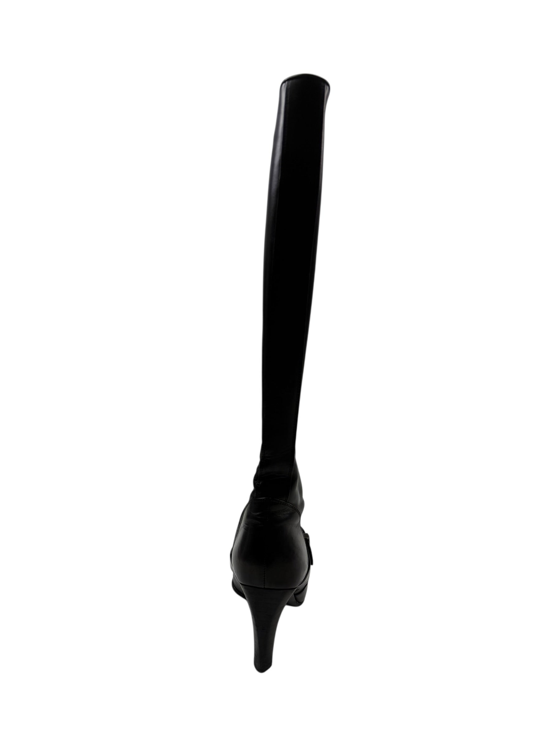 Chanel Autumn / 2002 Timeless Clasp High Heel Boot
