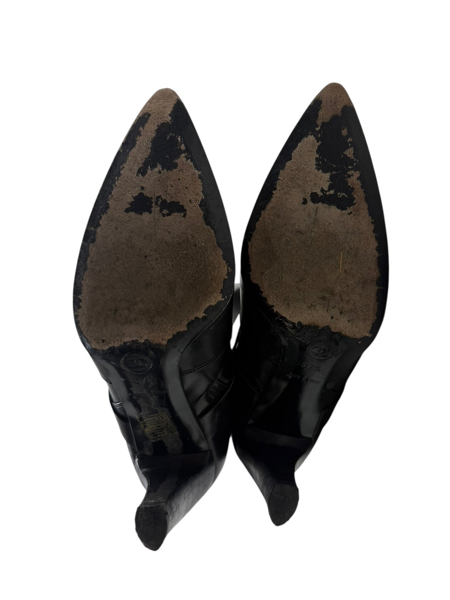 Chanel Autumn / 2002 Timeless Clasp High Heel Boot