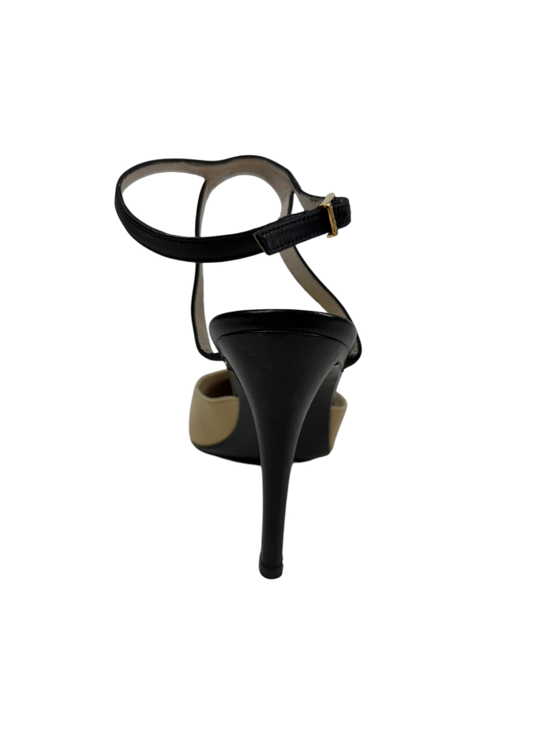 Chanel Autumn / 2000 Two Tone Leather Slingback Heel