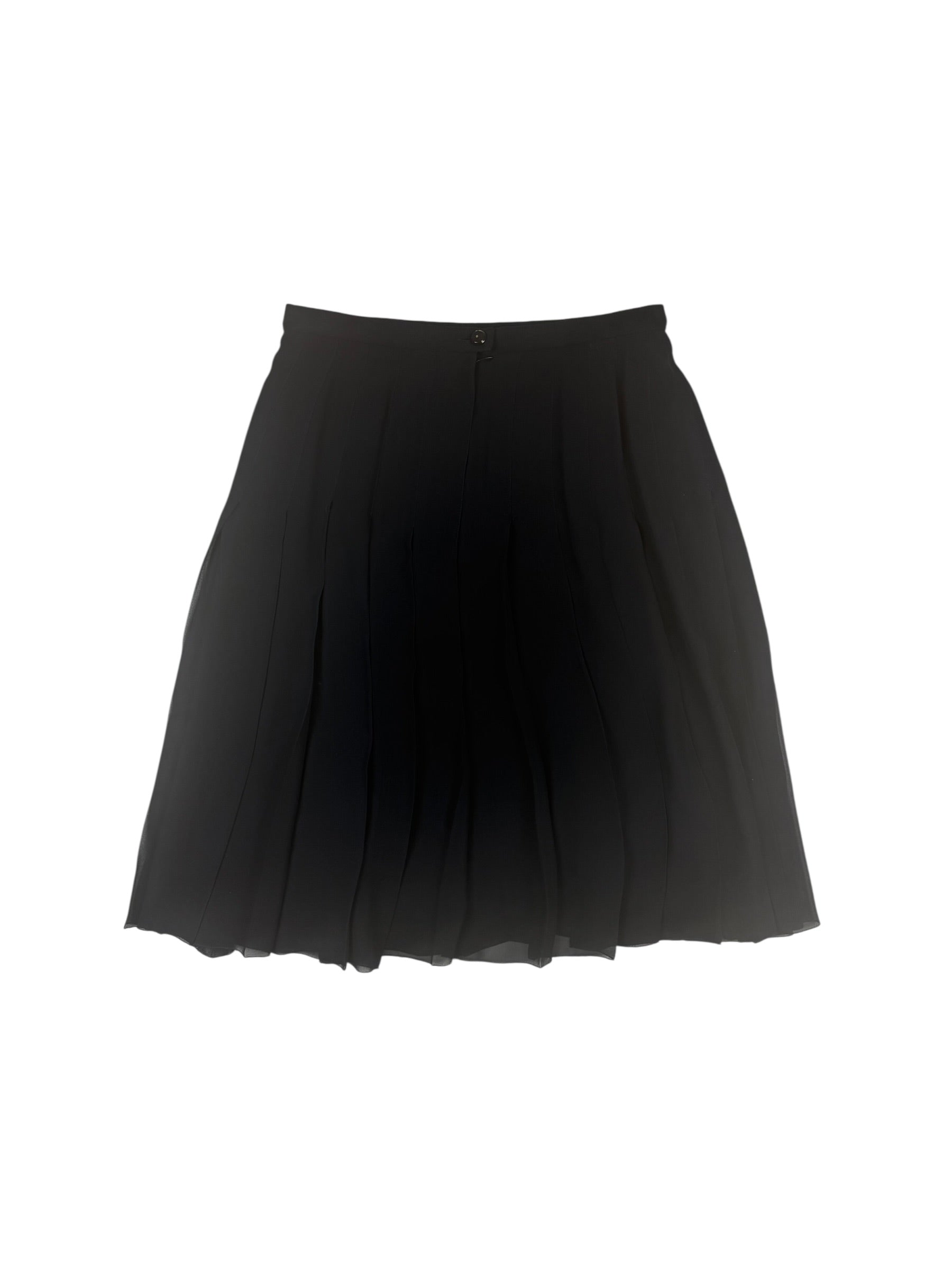 Chanel SS / 2001 Silk Pleated Skirt