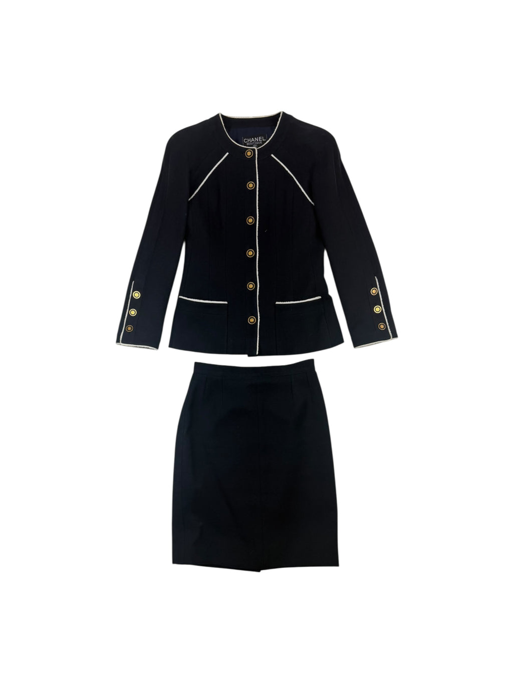 Chanel Boutique Autumn / 1996 Blazer & Skirt Set