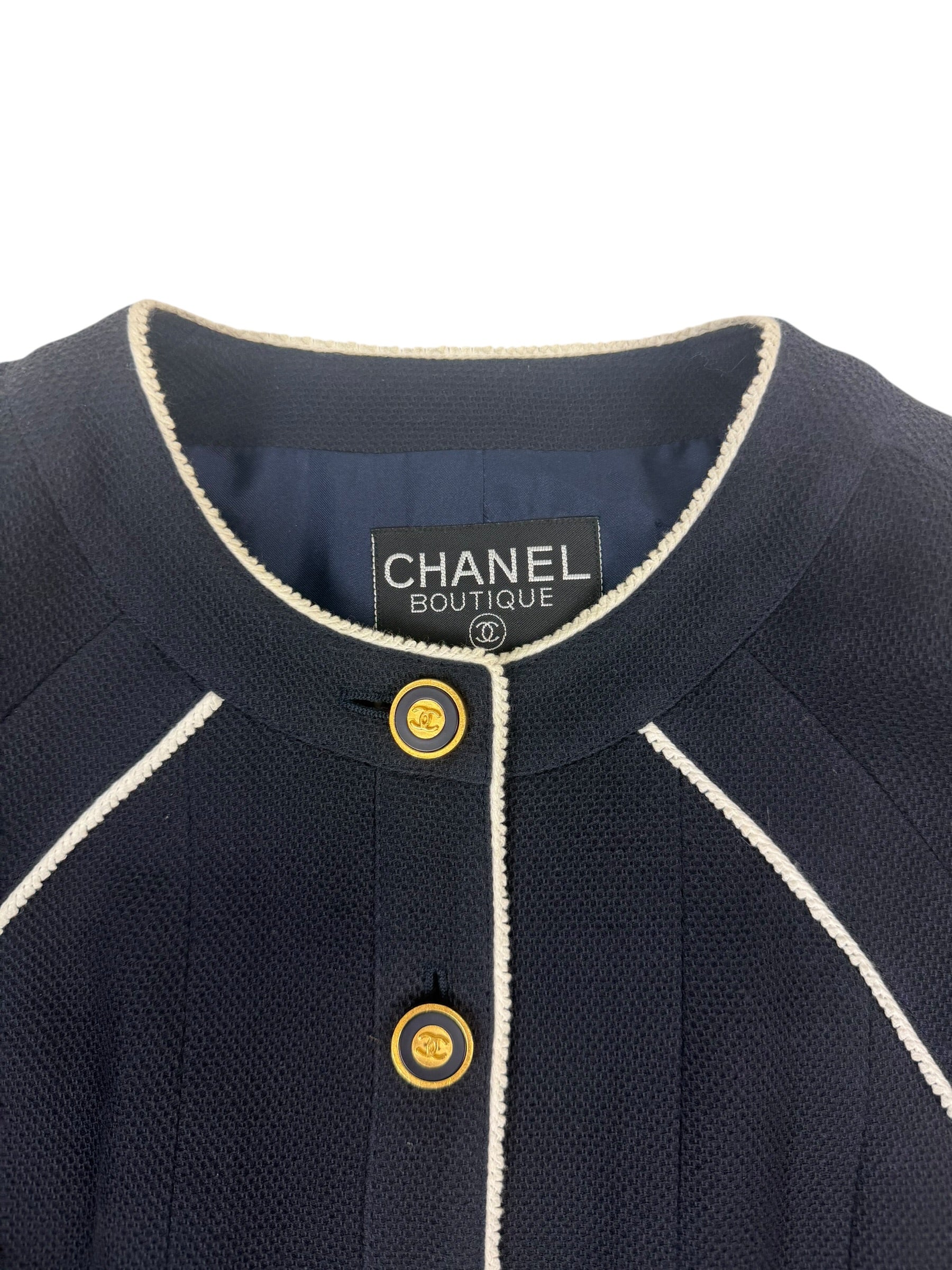 Chanel Boutique Autumn / 1996 Blazer & Skirt Set