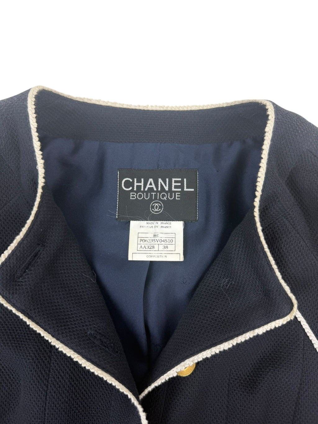 Chanel Boutique Autumn / 1996 Blazer & Skirt Set