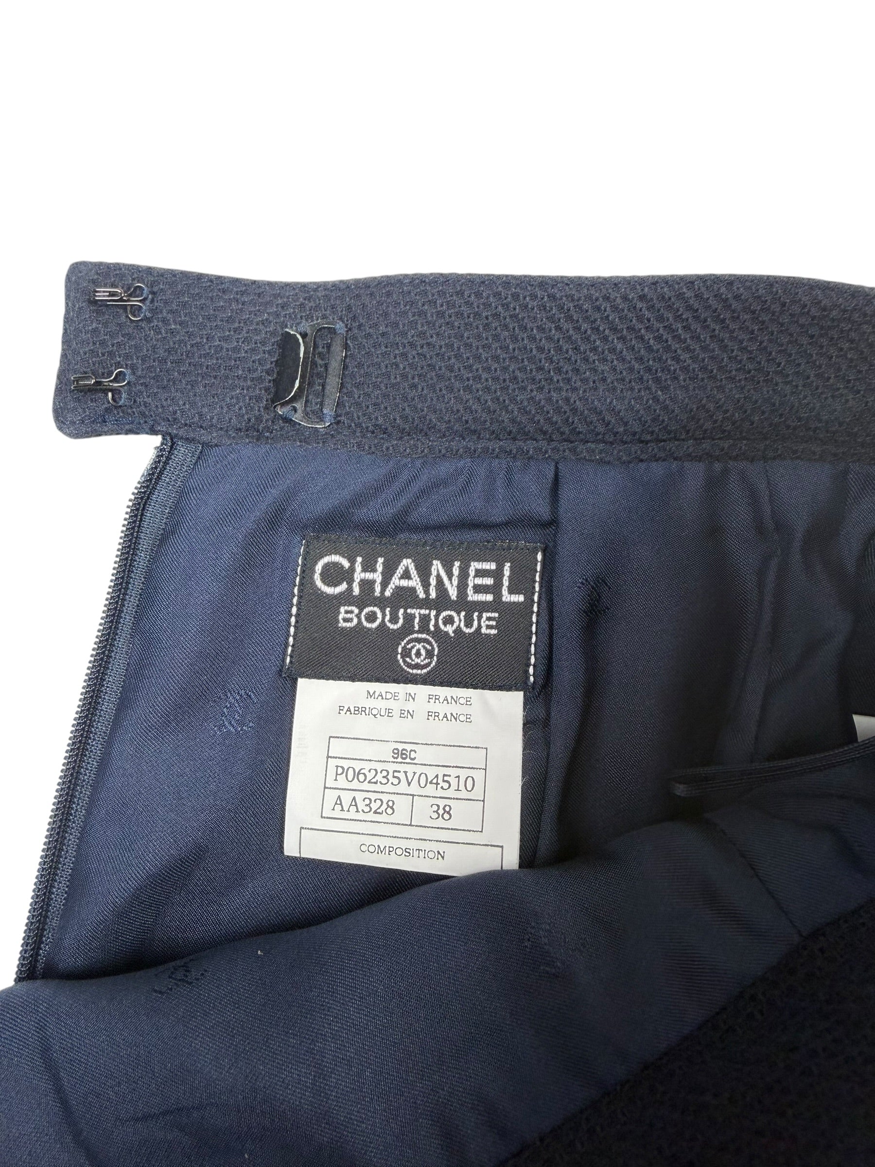 Chanel Boutique Autumn / 1996 Blazer & Skirt Set