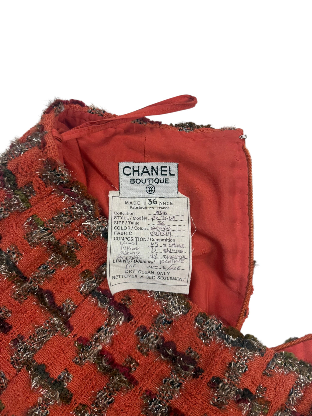 Chanel FW / 1994 Tweed Skirt Suit