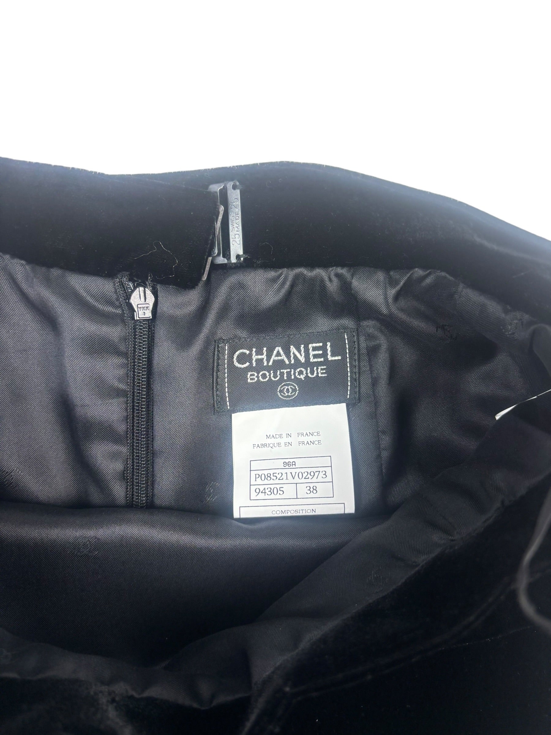 Chanel Boutique FW / 1996 La Petite Noir Jacket Set