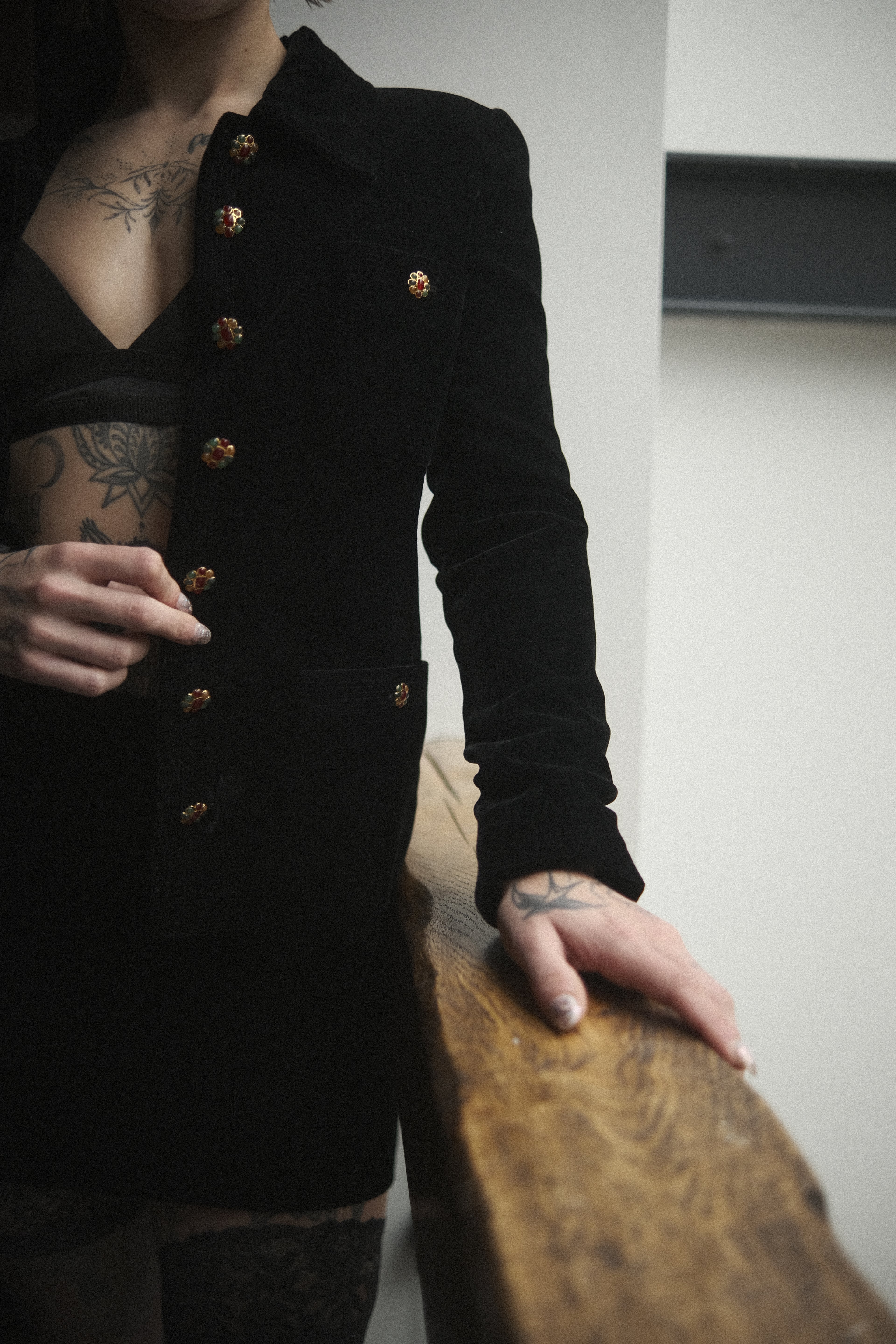 Chanel Boutique FW / 1996 La Petite Noir Jacket Set