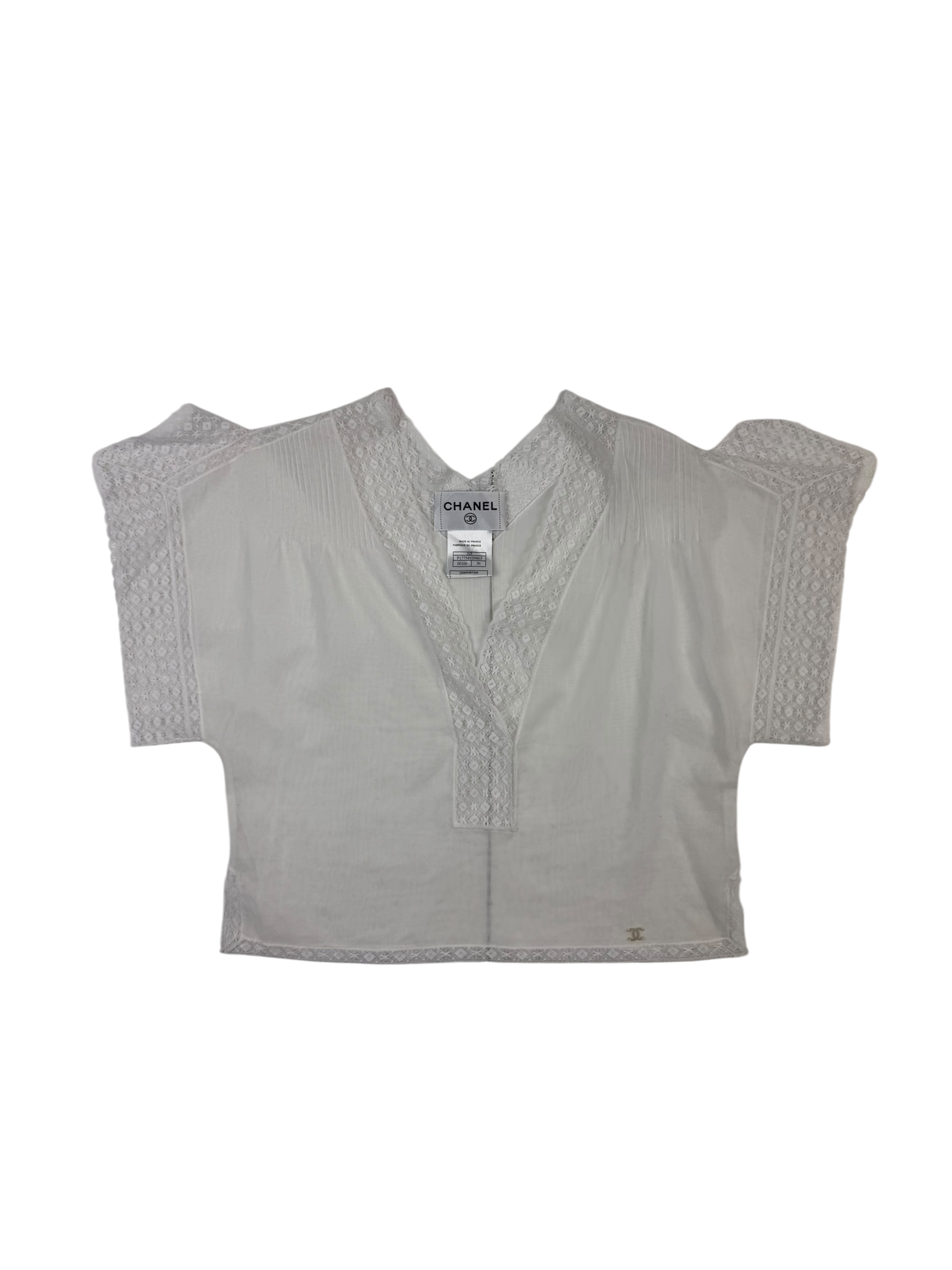 Chanel SS / 2002 Two-Part Cotton Blouse