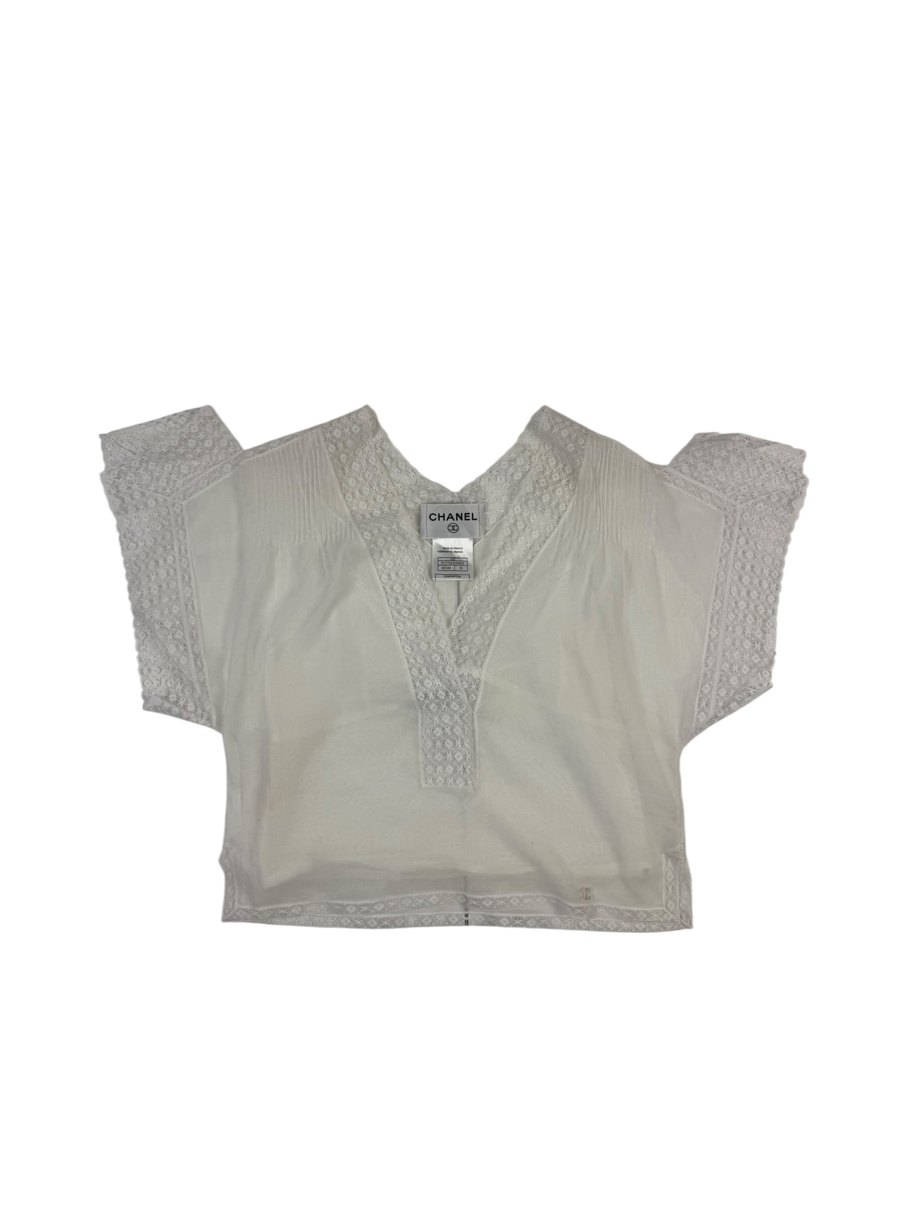 Chanel SS / 2002 Two-Part Cotton Blouse