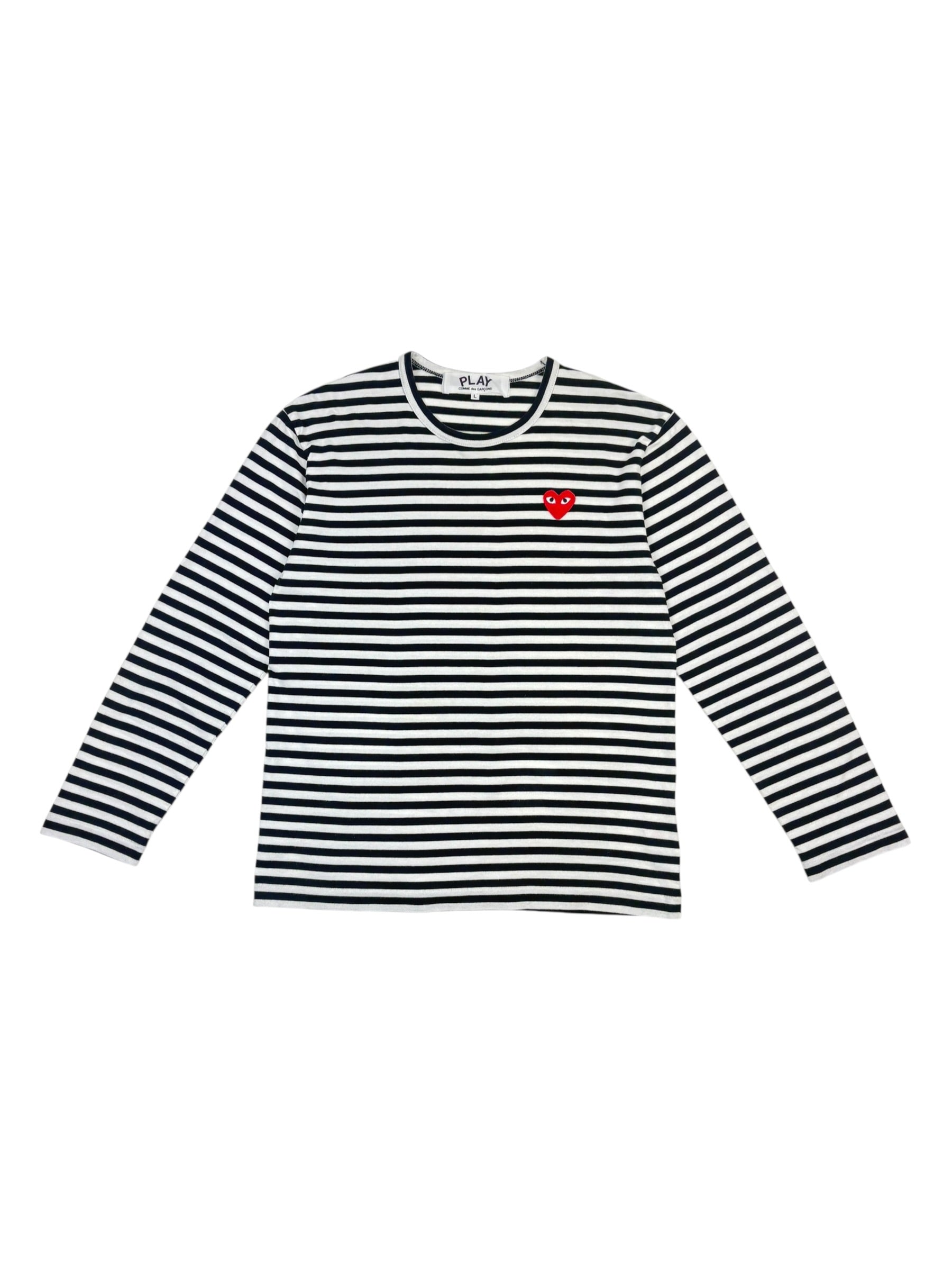 Comme des Garçons PLAY Stripe LS Tee