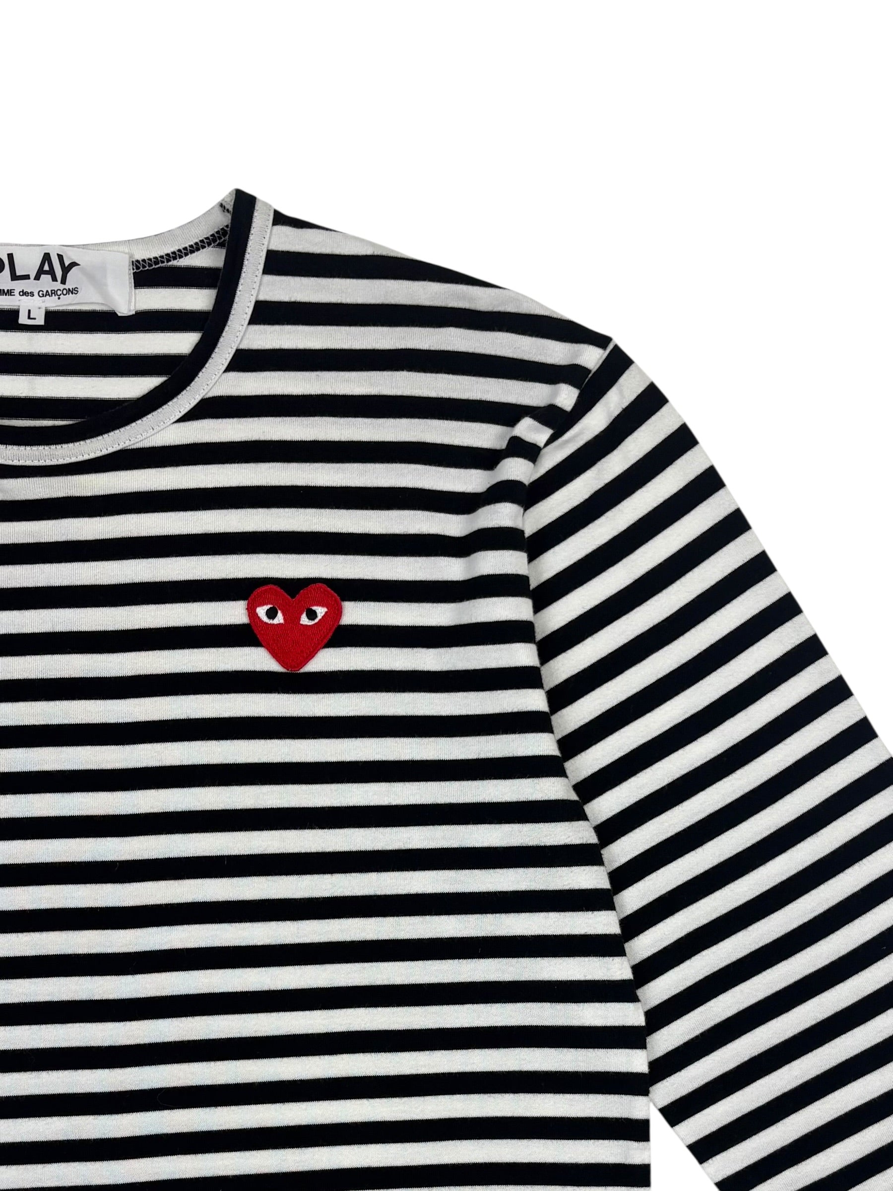 Comme des Garçons PLAY Stripe LS Tee