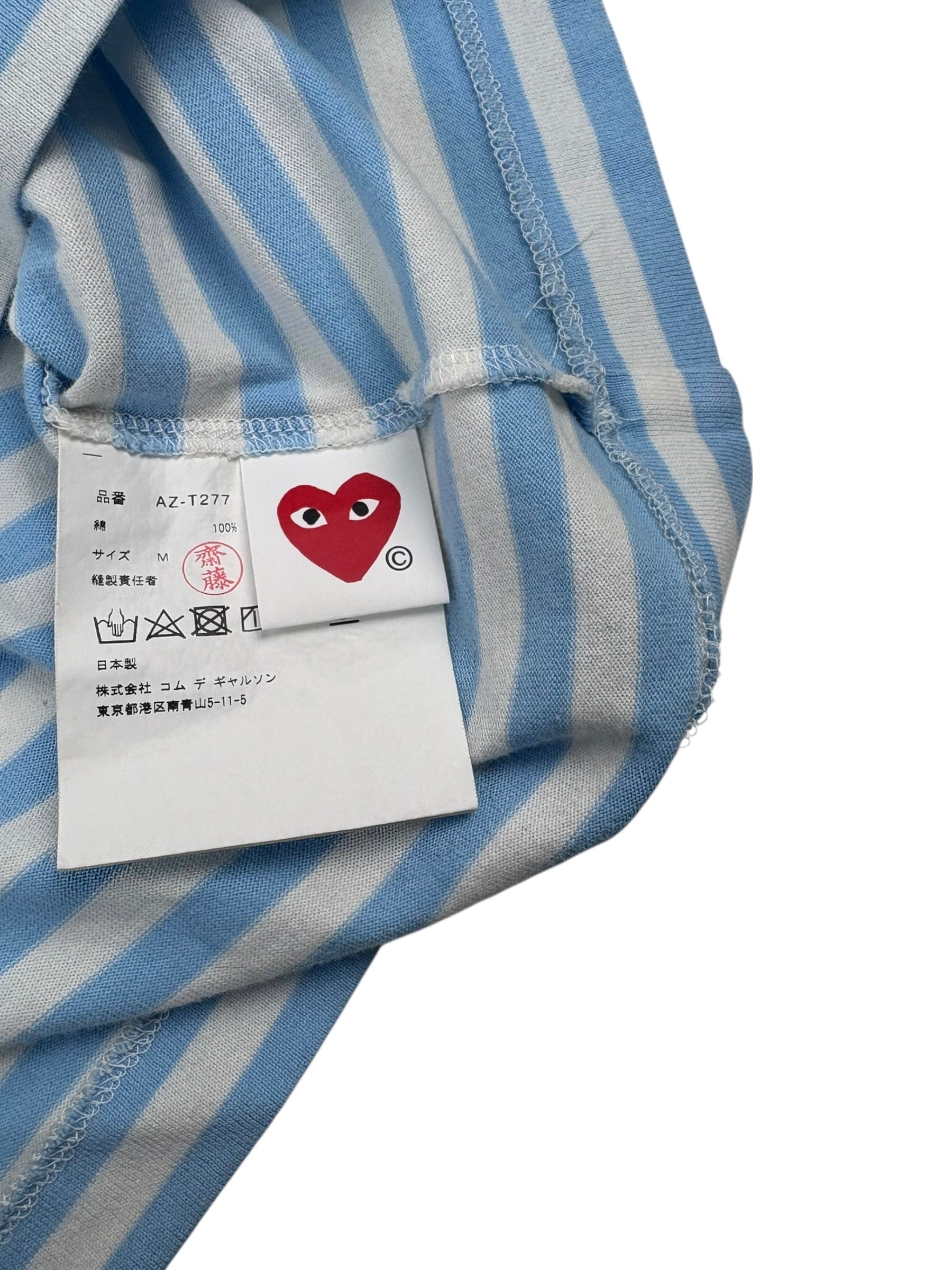 Comme des Garçons PLAY Stripe LS Tee