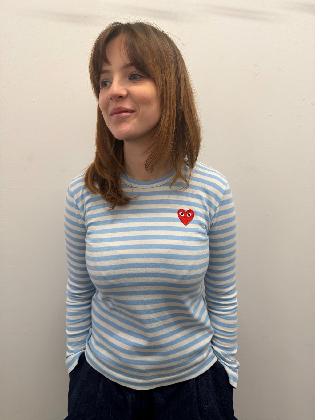 Comme des Garçons PLAY Stripe LS Tee