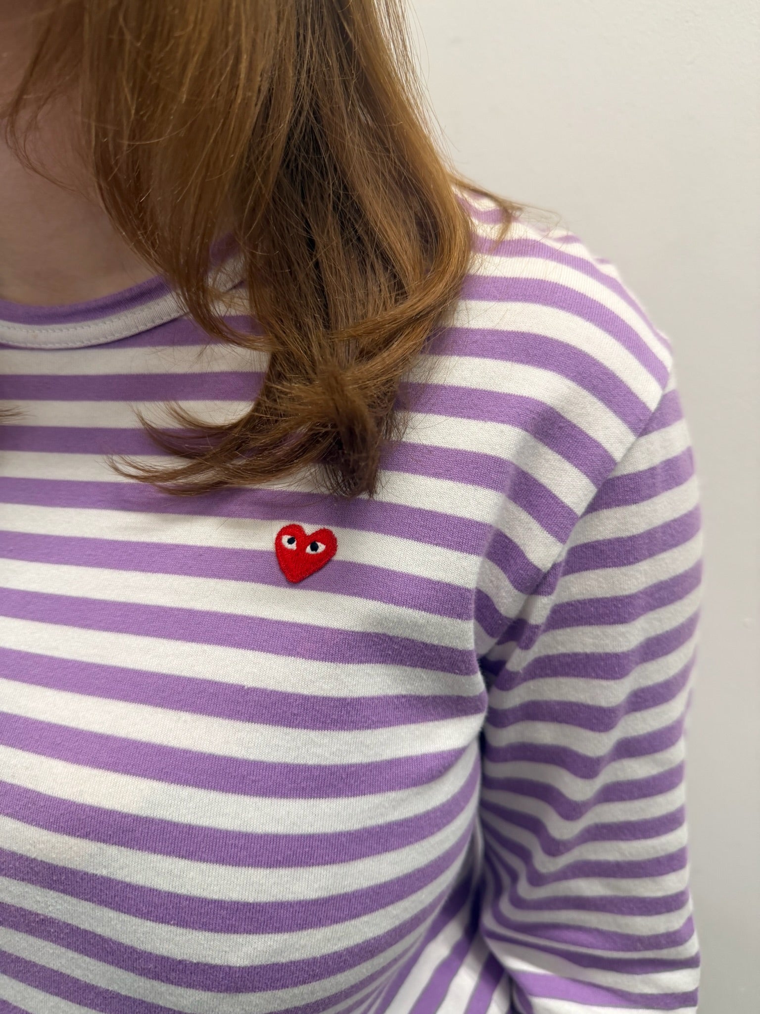 Comme Des Garçons PLAY Stripe LS Tee