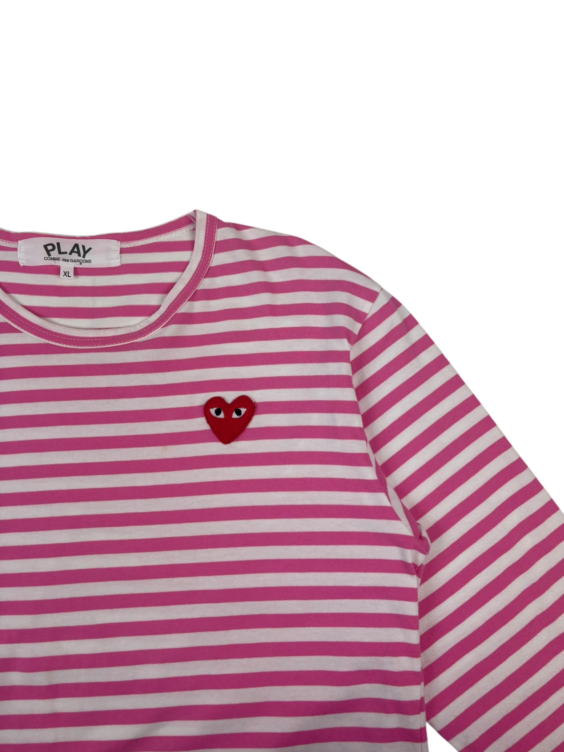 Comme des Garçons PLAY Stripe LS Tee