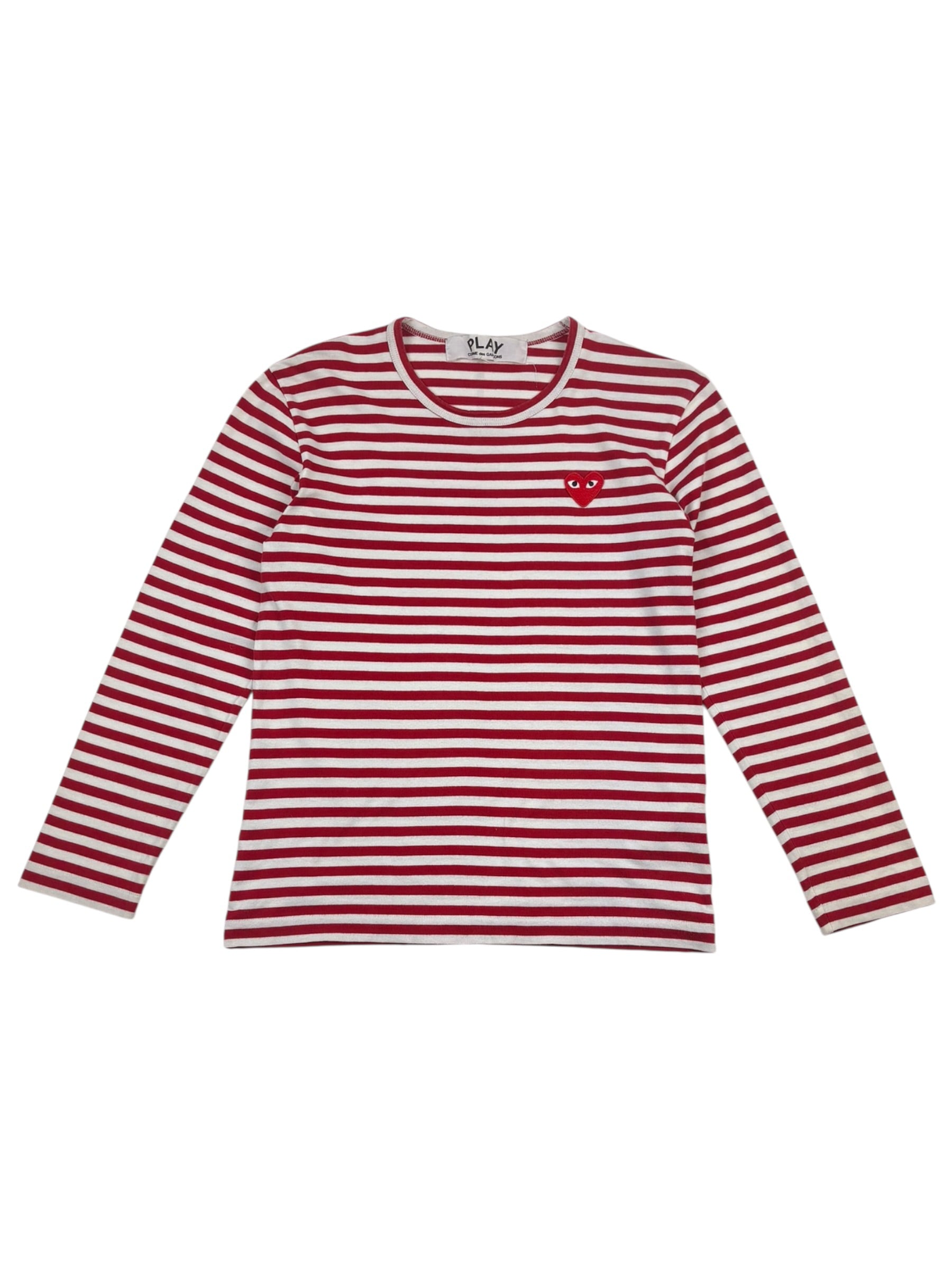 Comme des Garçons PLAY Stripe LS Tee