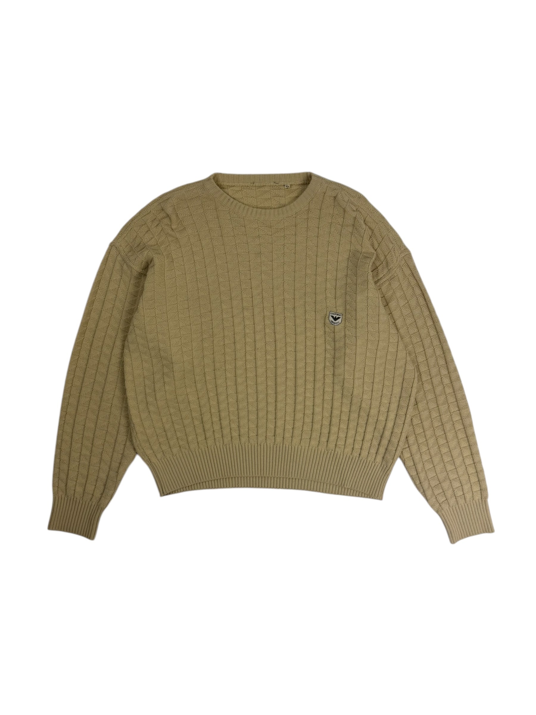 Emporio Armani 1980s Diamond Jacquard Knit