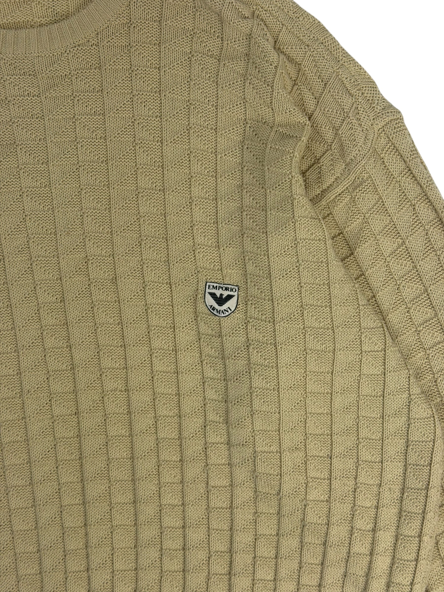 Emporio Armani 1980s Diamond Jacquard Knit