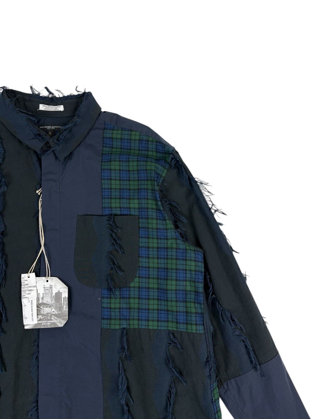 Engineered Garments CP Fringe Combo Shirt
