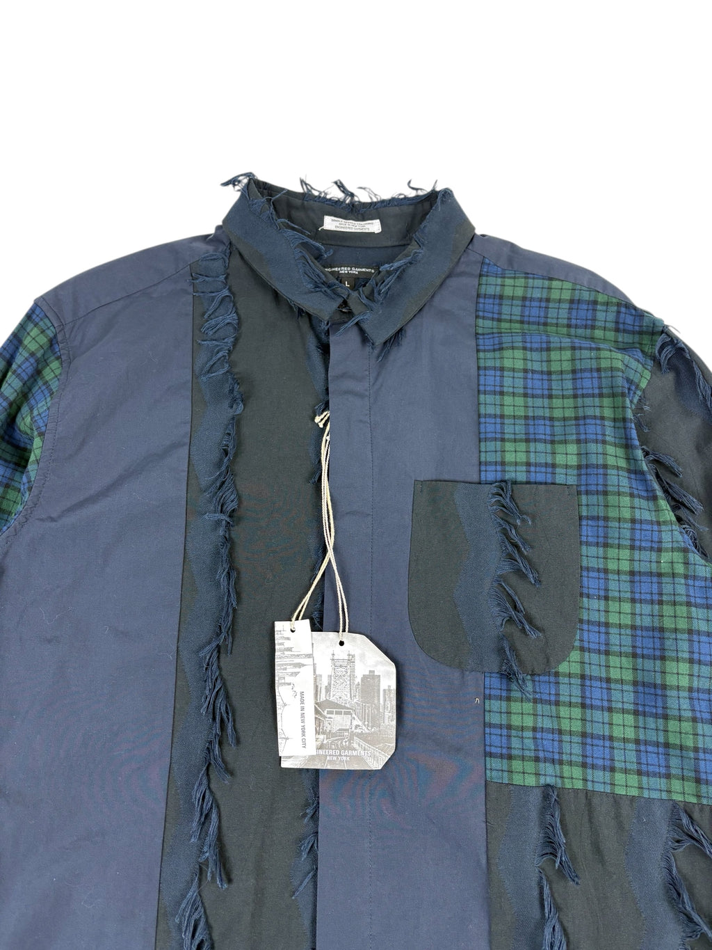 Engineered Garments CP Fringe Combo Shirt