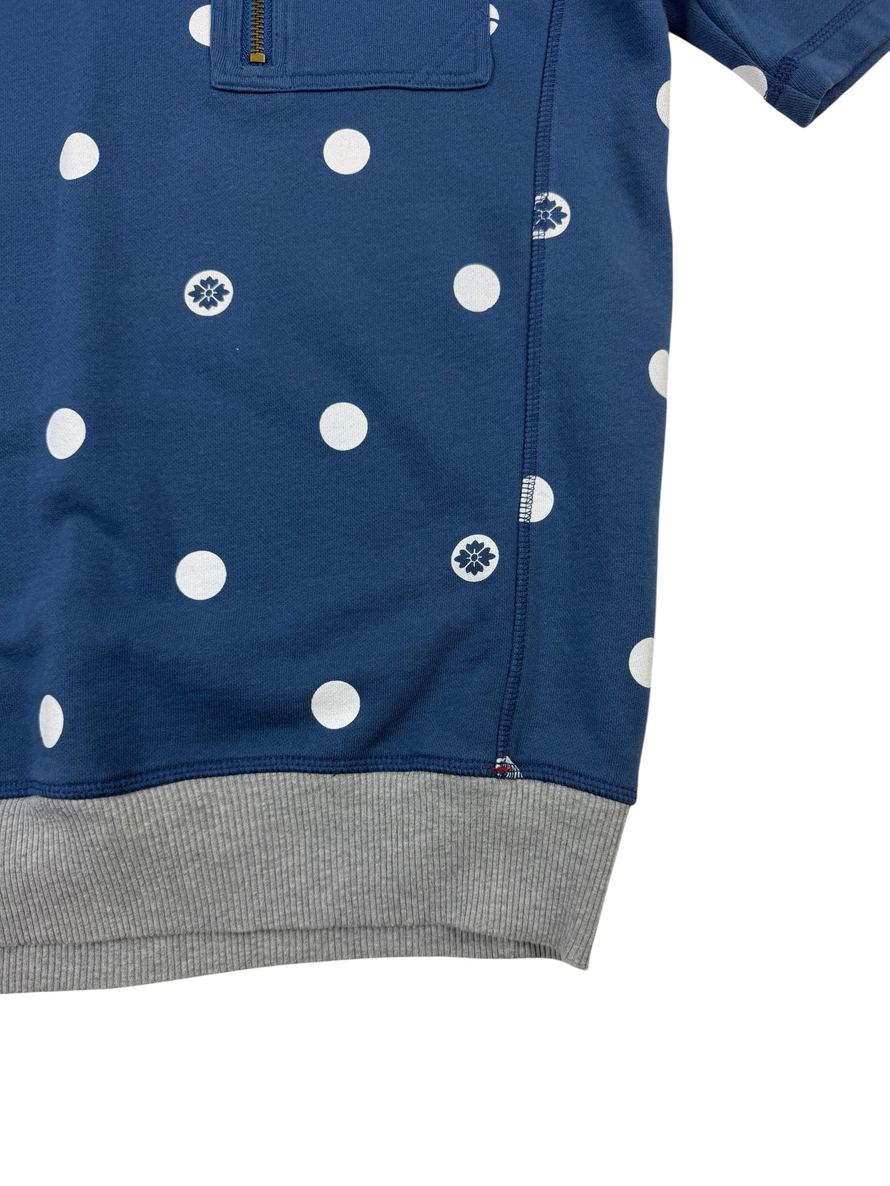 Evisu Genes 2000’s Short Sleeve Polka Dot Sweatshirt
